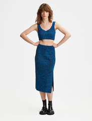 Gestuz - FrejaGZ HW skirt - midi kjolar - directoire blue black mélange - 2