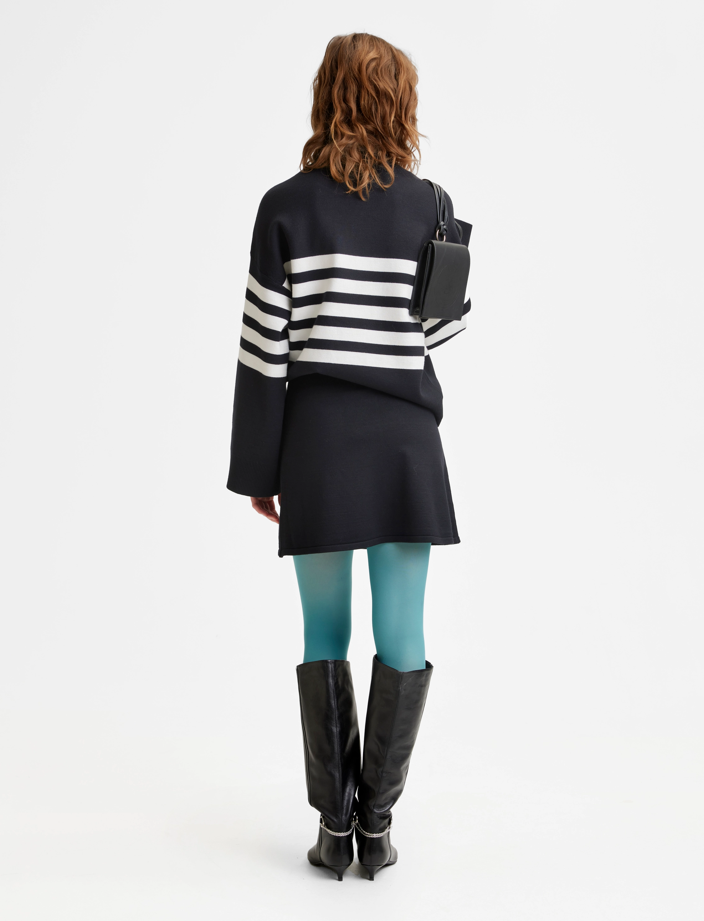 Gestuz - TalliGZ striped pullover - black moonbeam stripe - 3