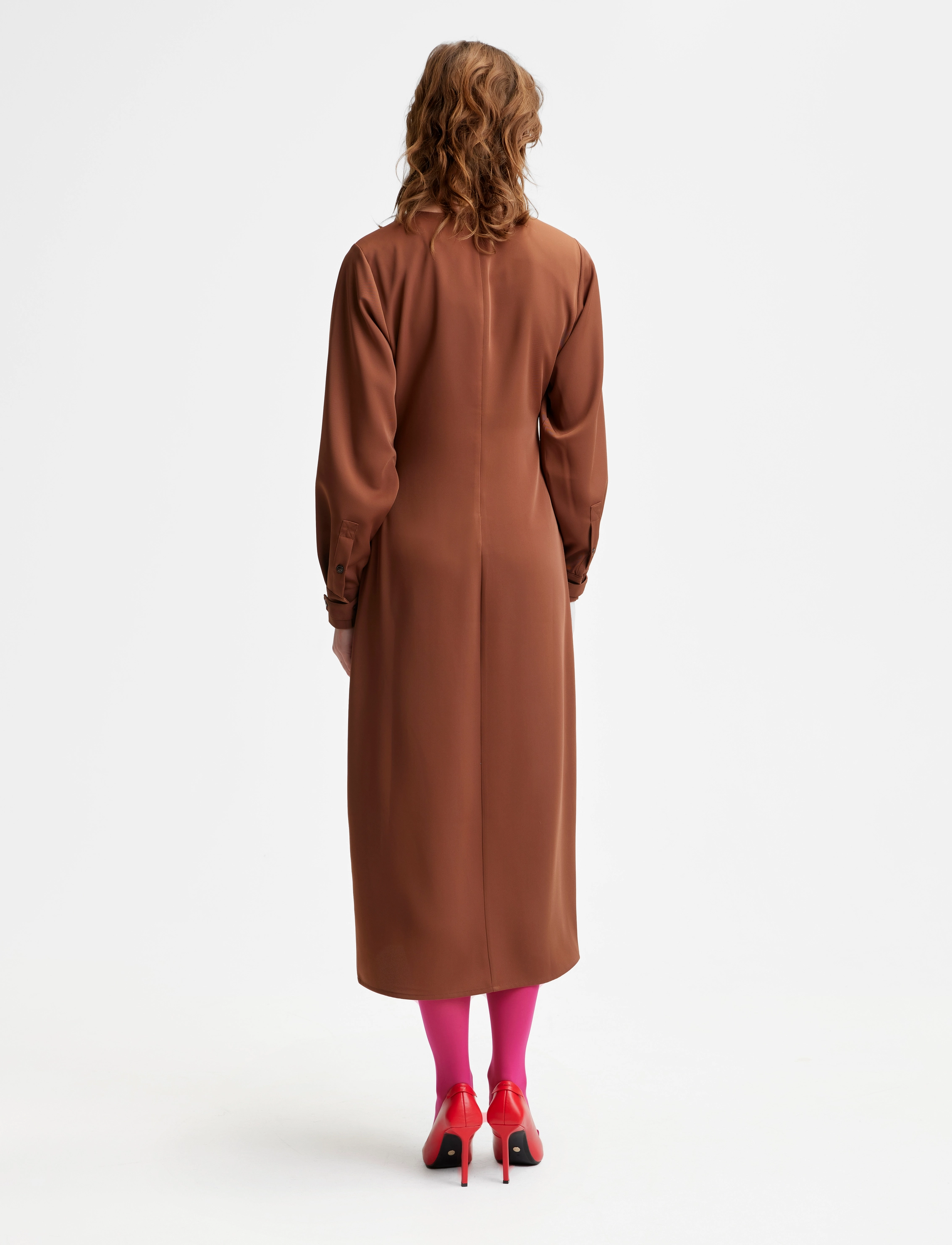 Gestuz - SloanGZ ls dress - midi kjoler - bison - 4