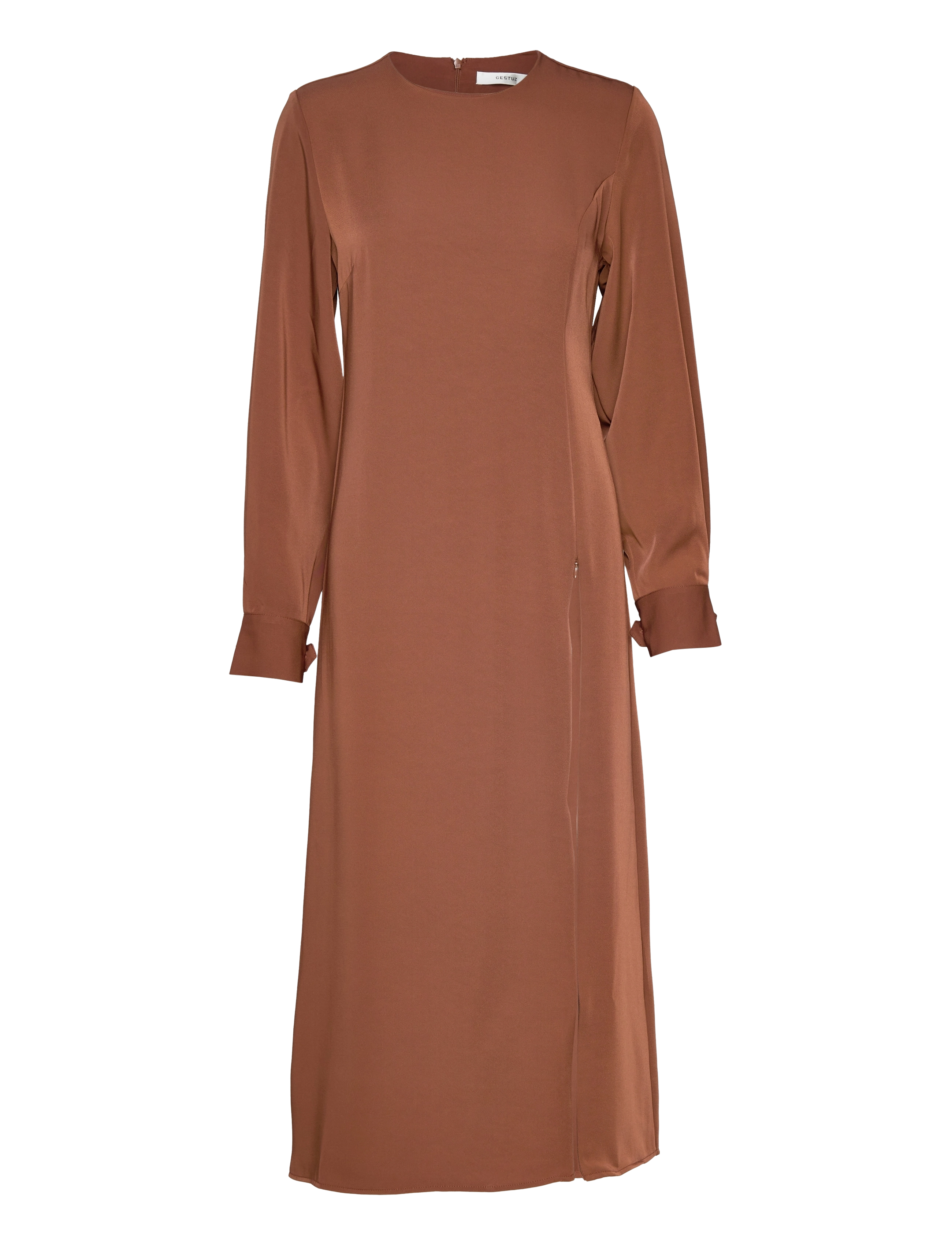 Gestuz - SloanGZ ls dress - midi kjoler - bison - 3