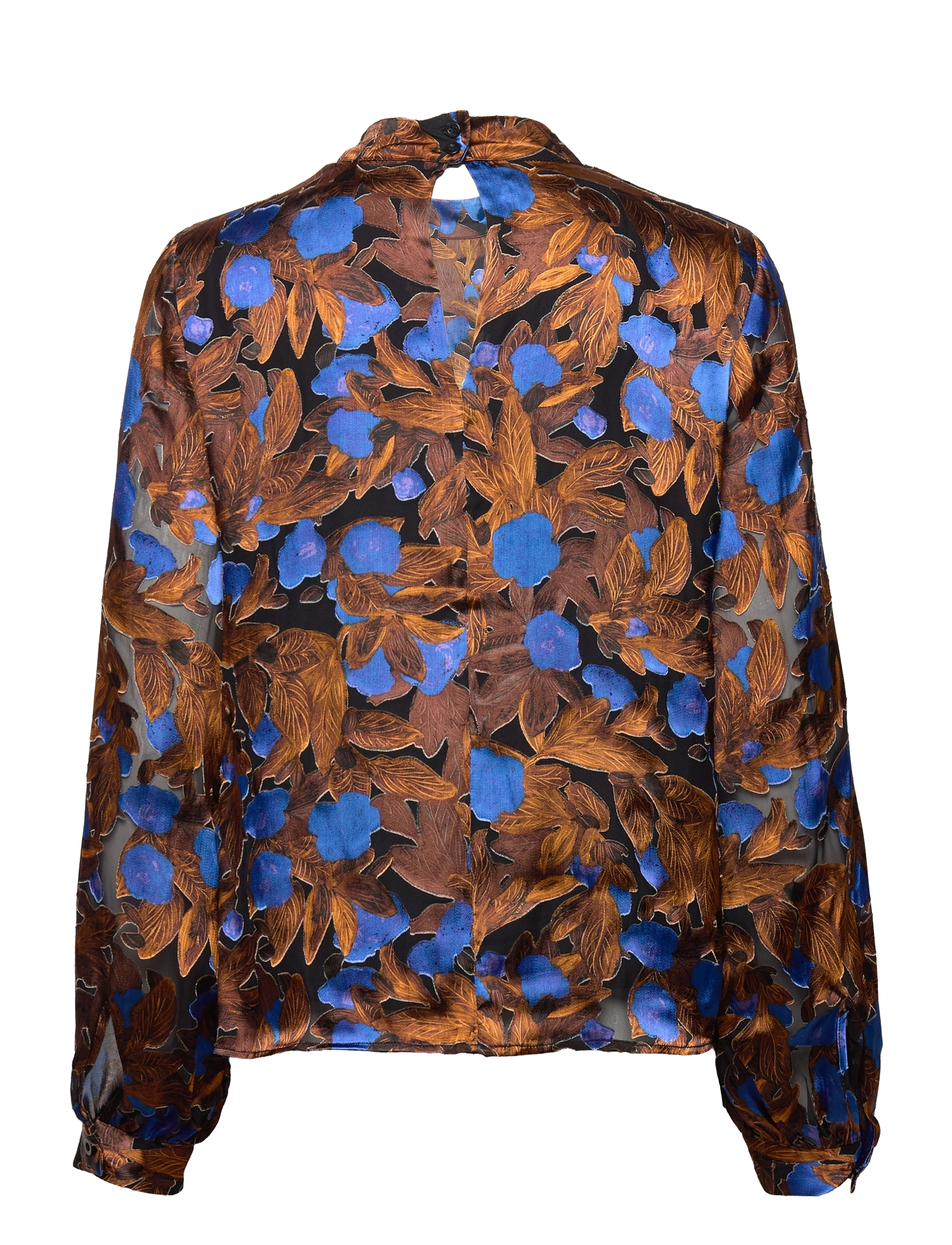 Gestuz - SilkiraGZ blouse - brown/blue flower - 1