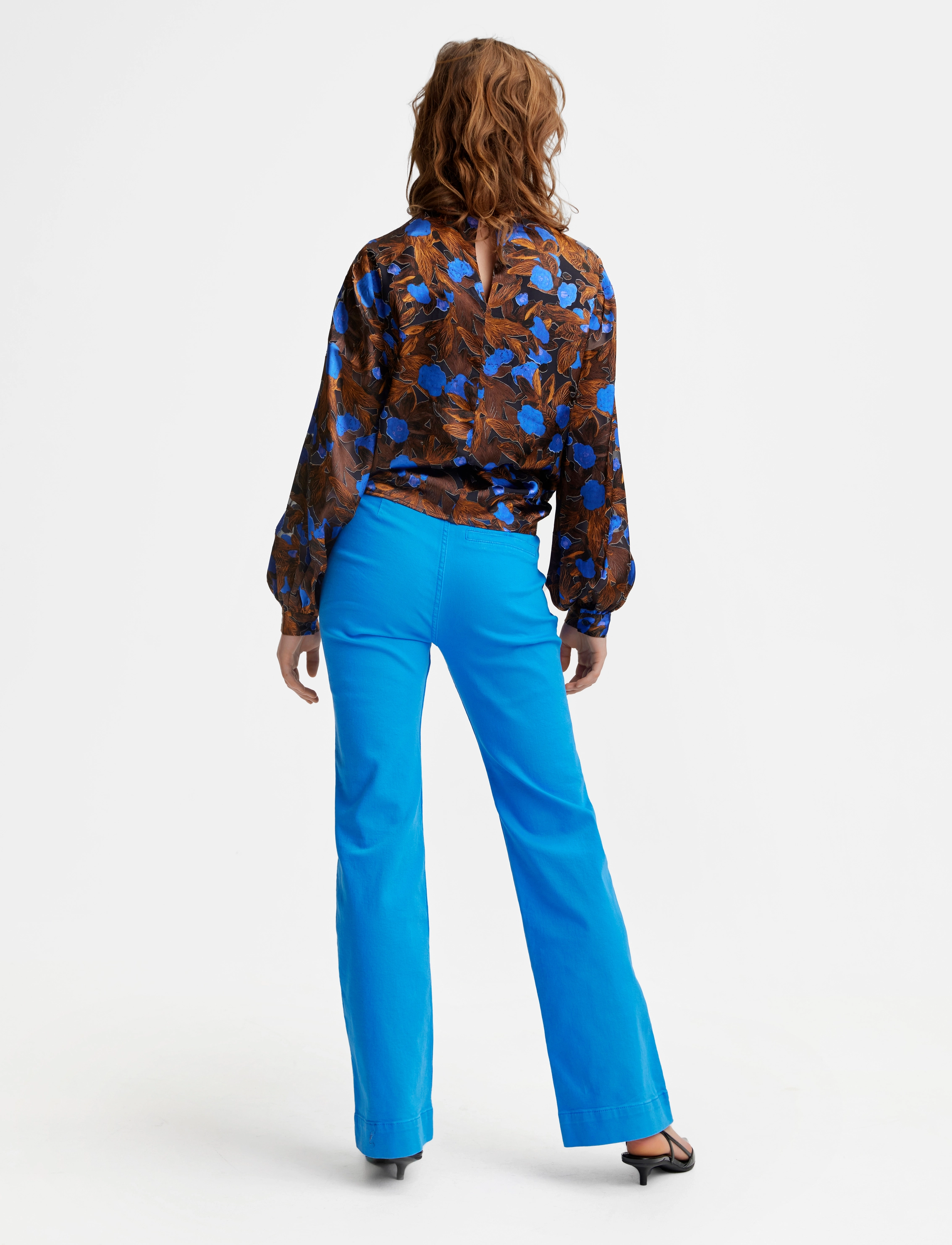 Gestuz - SilkiraGZ blouse - brown/blue flower - 3