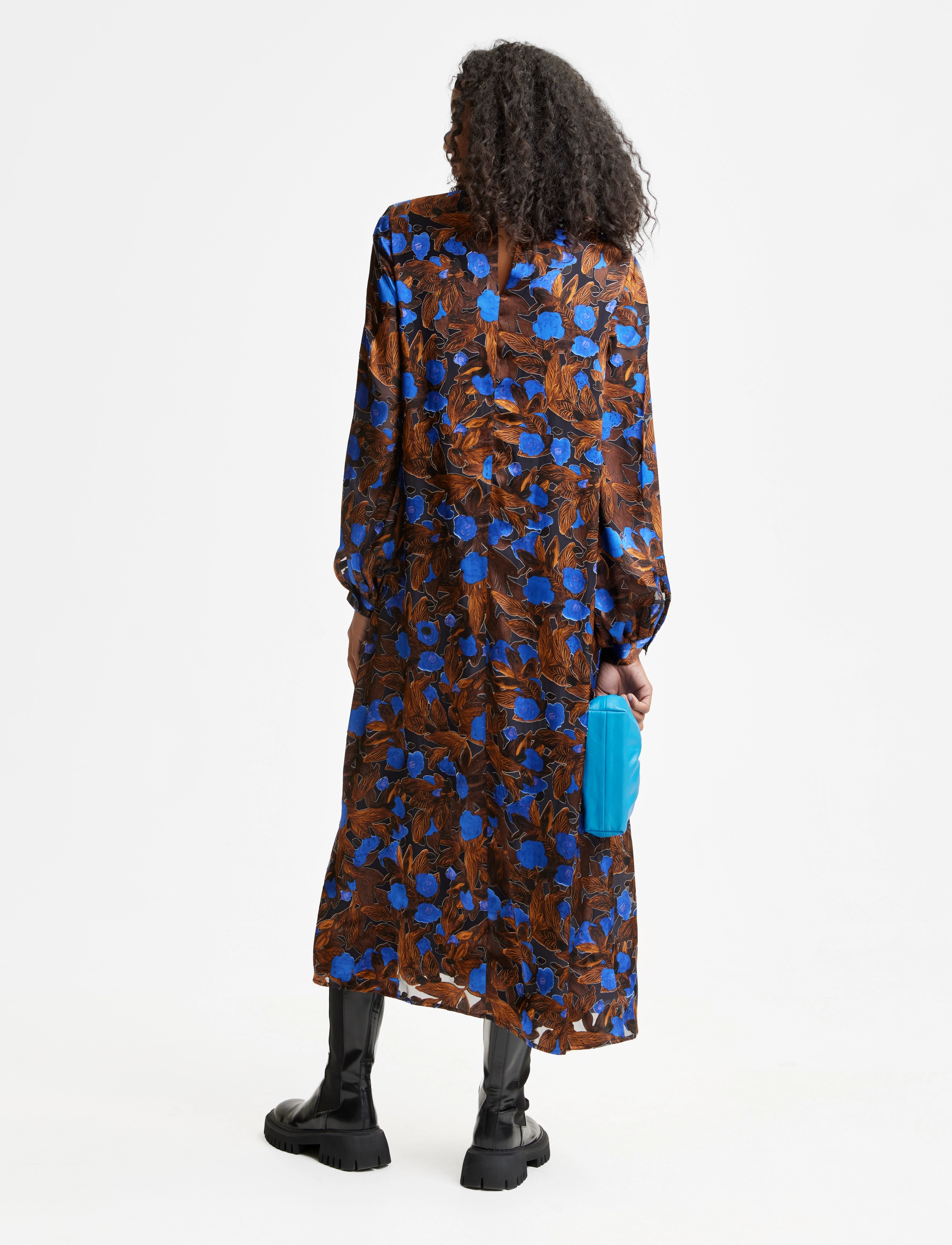 Gestuz - SilkiraGZ dress - brown/blue flower - 3