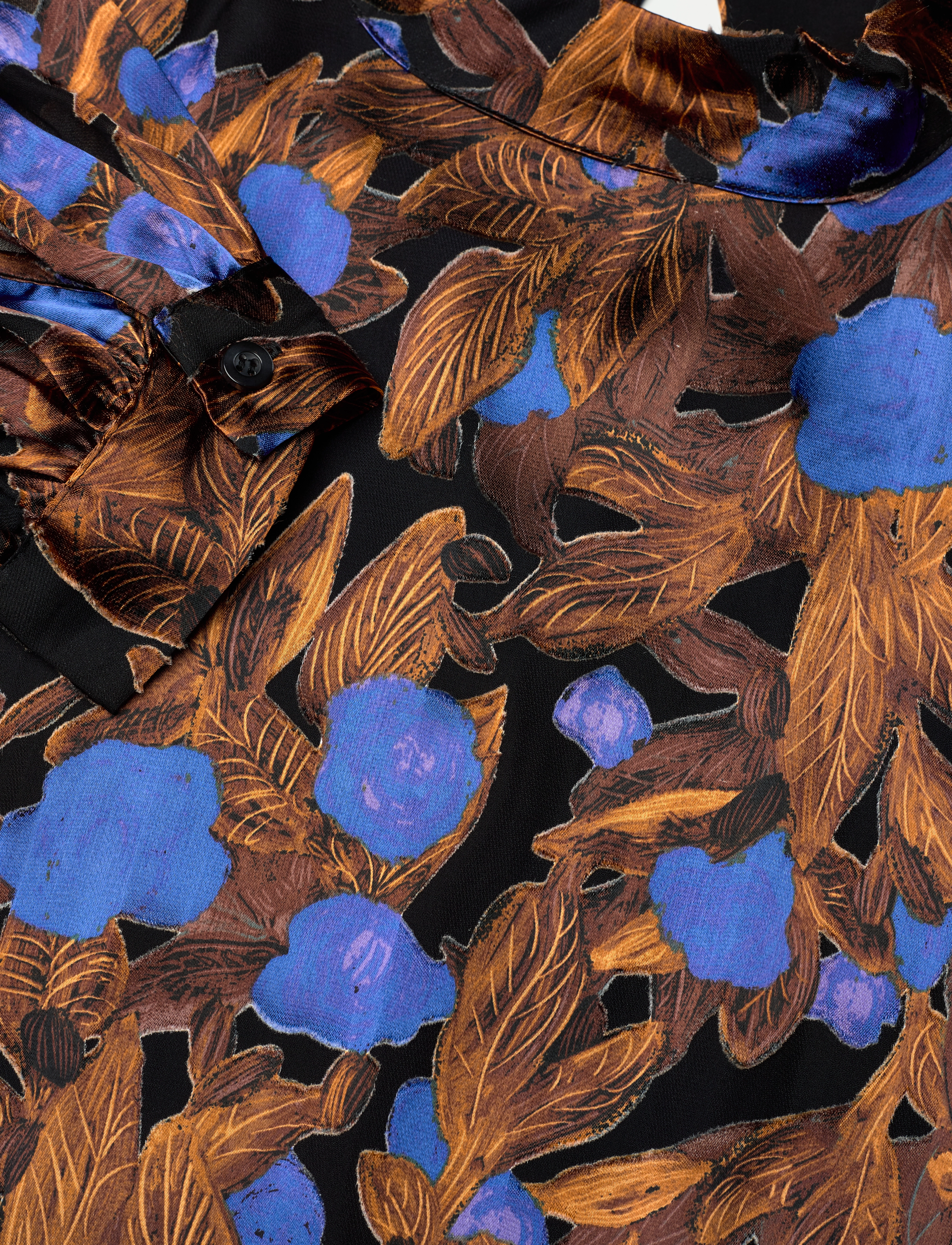 Gestuz - SilkiraGZ dress - brown/blue flower - 5