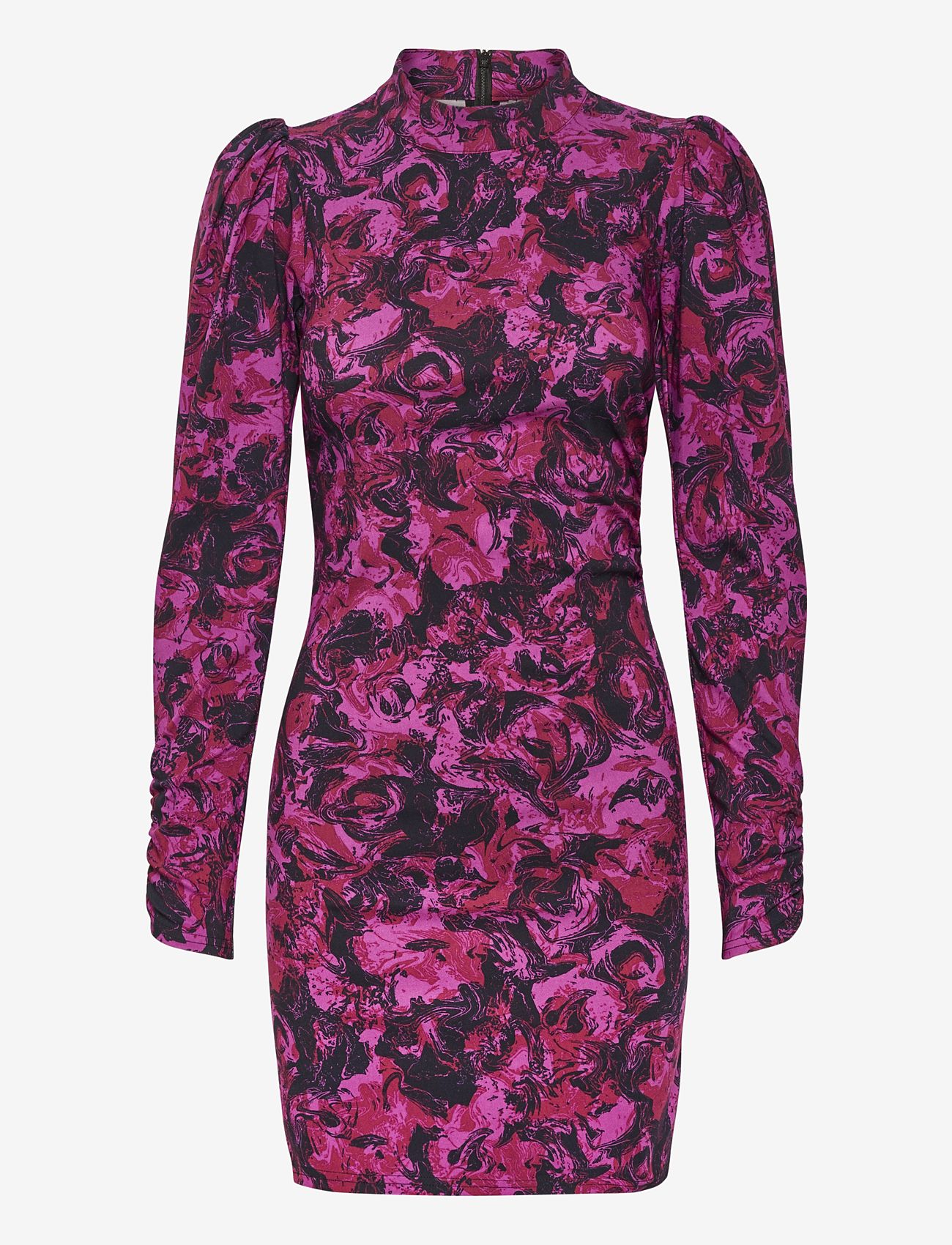 Gestuz - RavaGZ slim dress - party wear at outlet prices - pink peacock art - 0