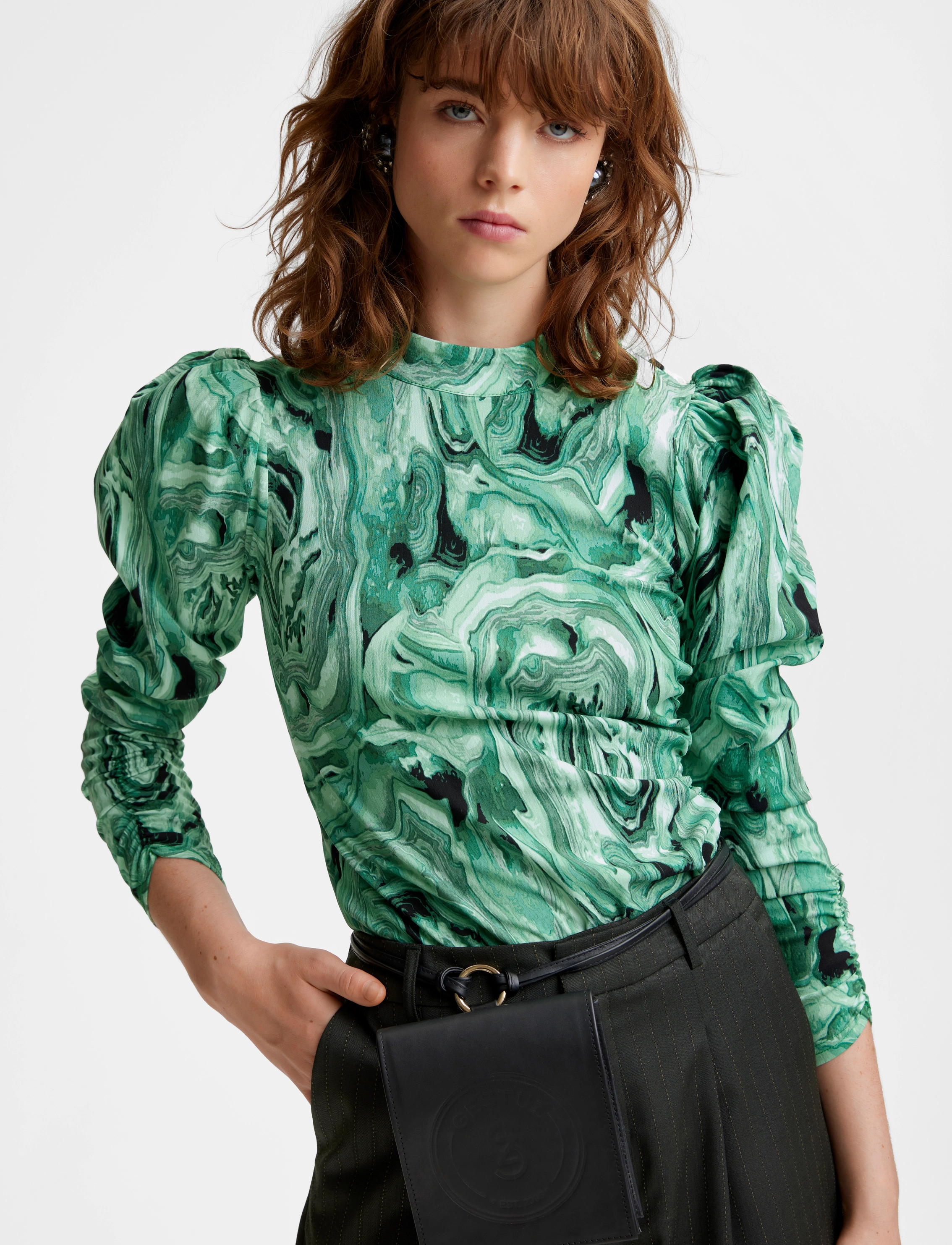Gestuz - RavaGZ blouse - green amethyst - 4