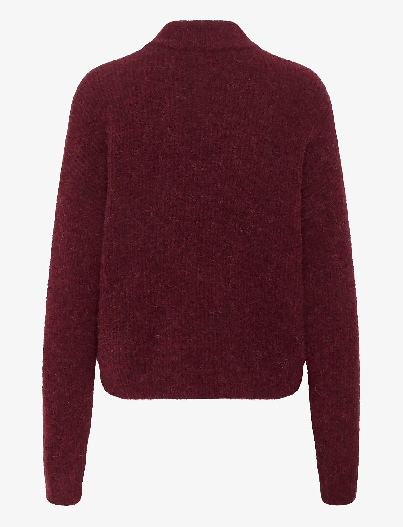 Gestuz - AlphaGZ short cardigan - cardigans - blood red mÉlange - 2