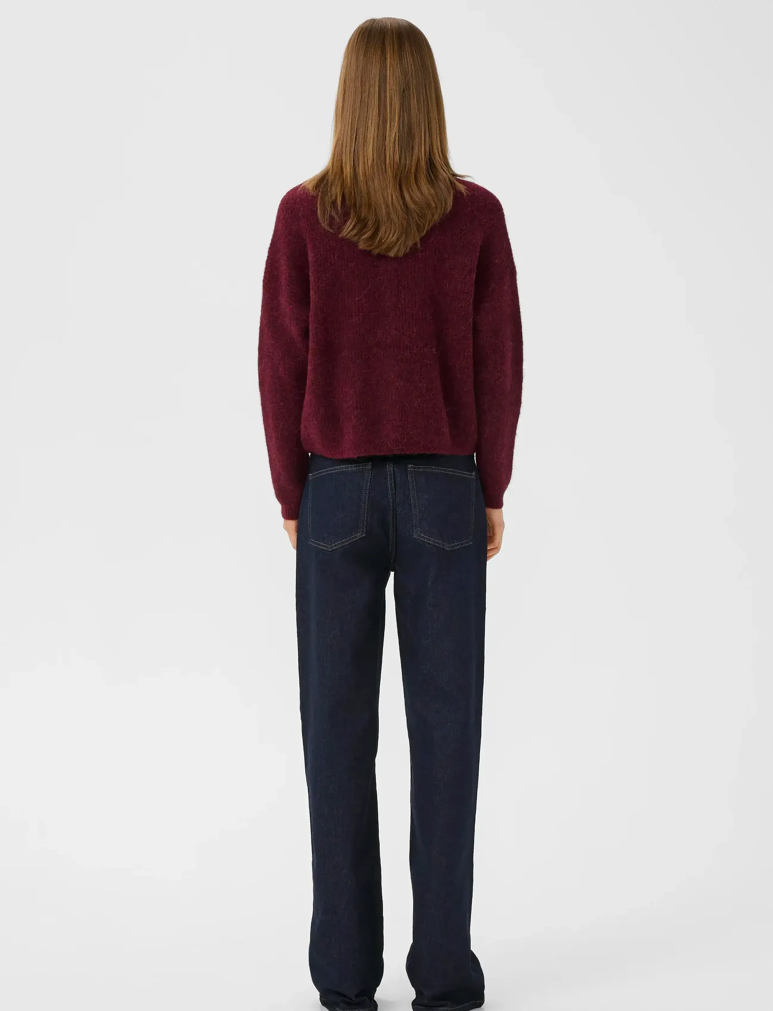 Gestuz - AlphaGZ short cardigan - strickjacken - blood red mÉlange - 4