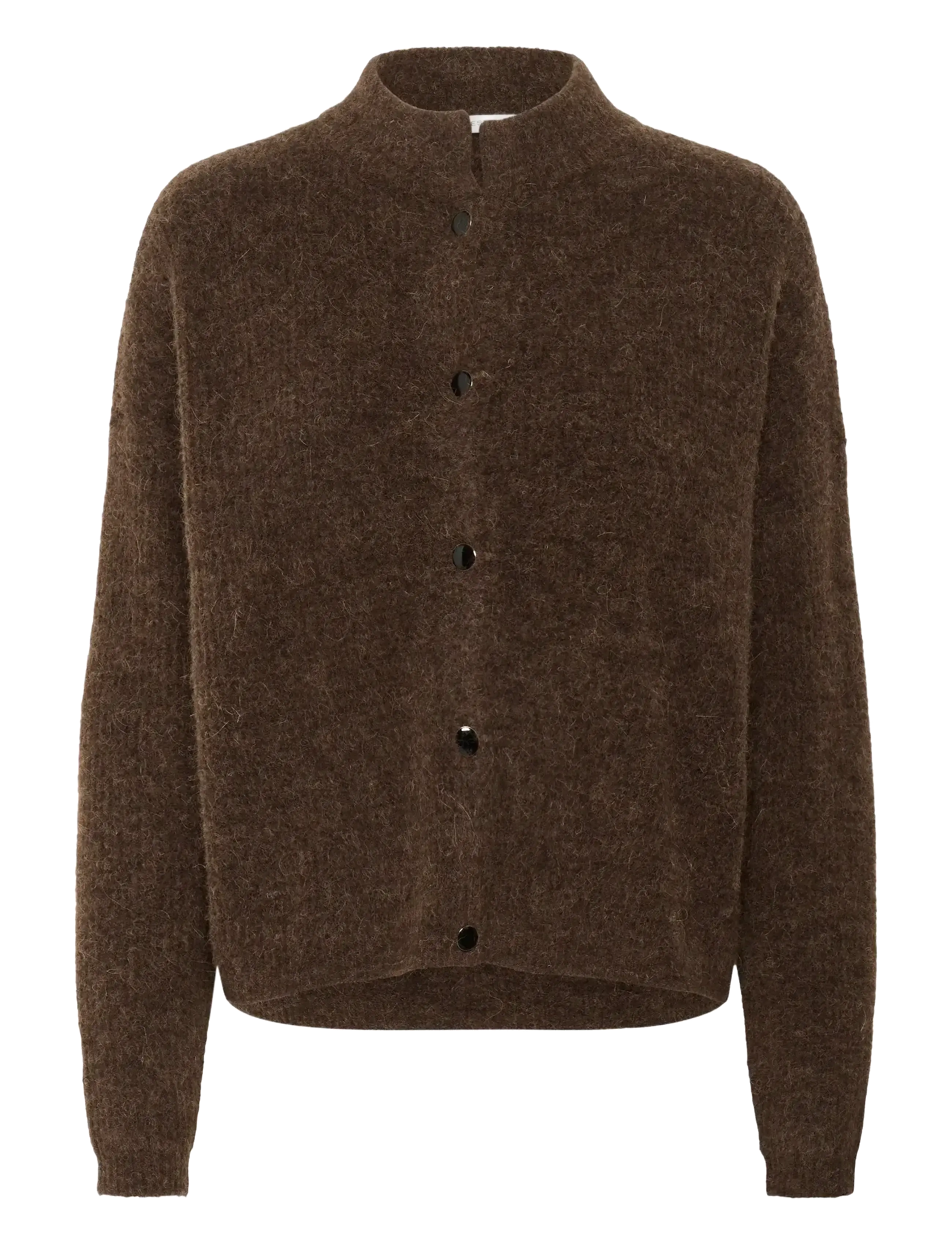 Gestuz Alphagz Short Cardigan, L, Knitwear, Braun - Cardigans, Frauen