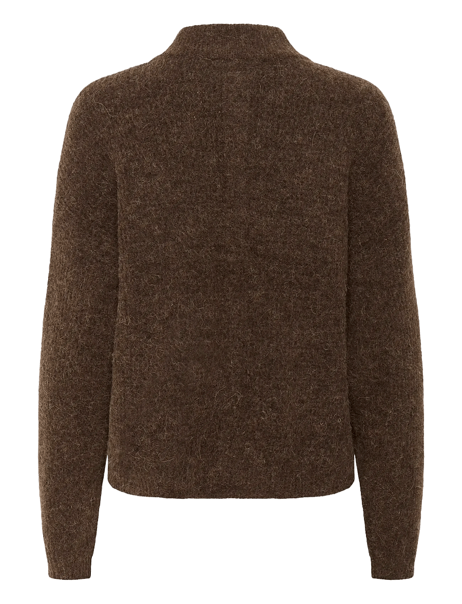 Gestuz - AlphaGZ short cardigan - koftor - buff mÉlange - 1