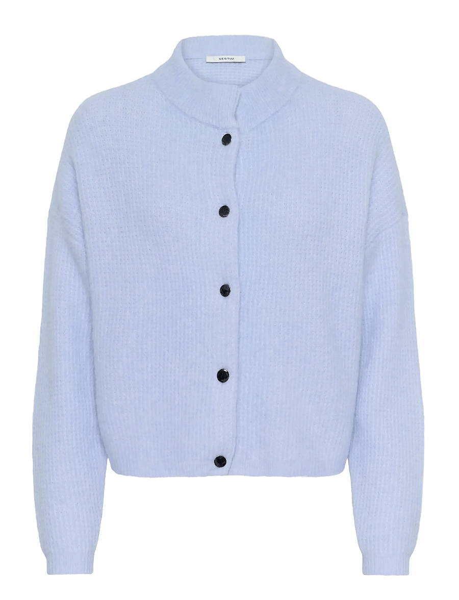 Gestuz - AlphaGZ short cardigan - cardigans - centaurea mÉlange - 1