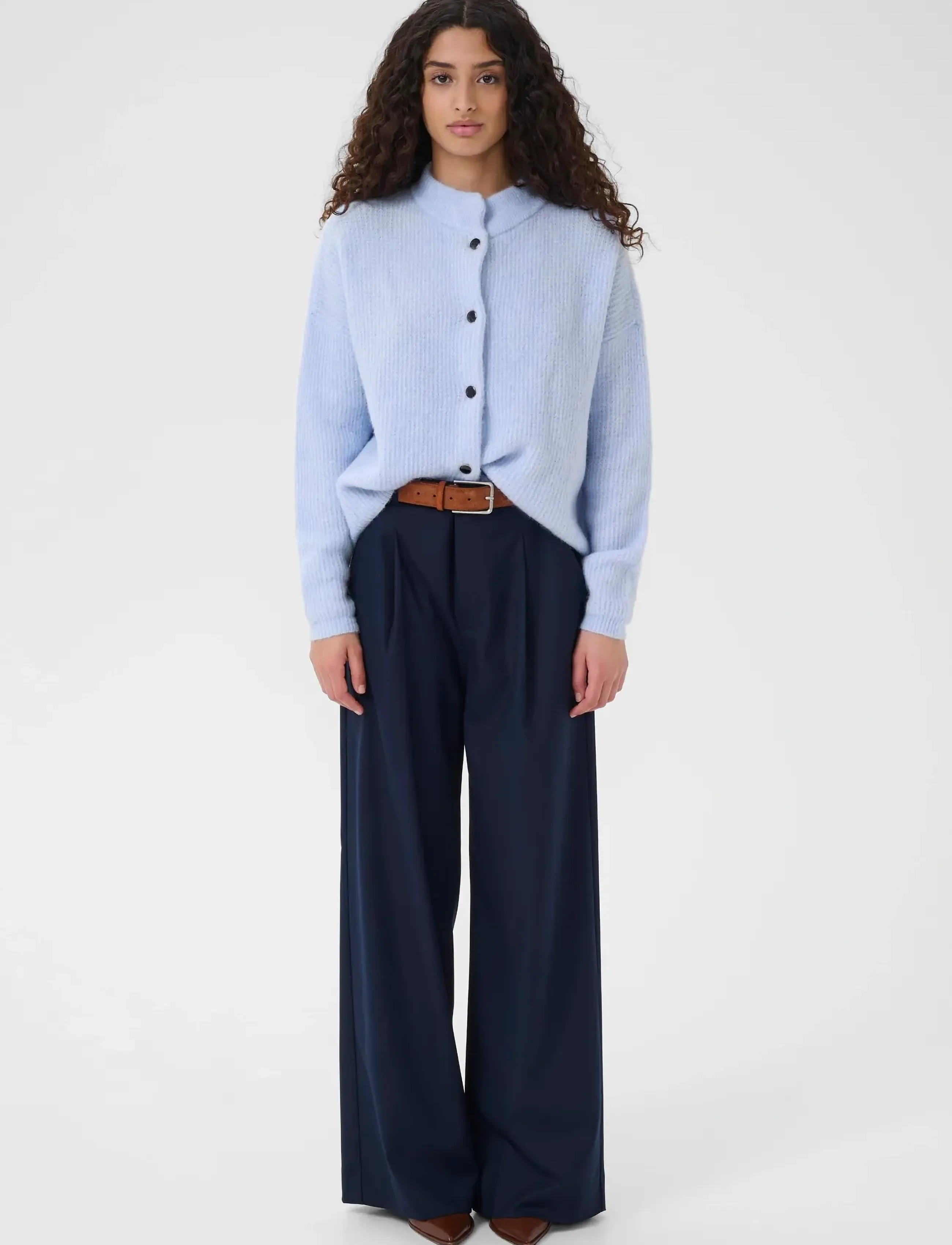 Gestuz - AlphaGZ short cardigan - cardigans - centaurea mÉlange - 3