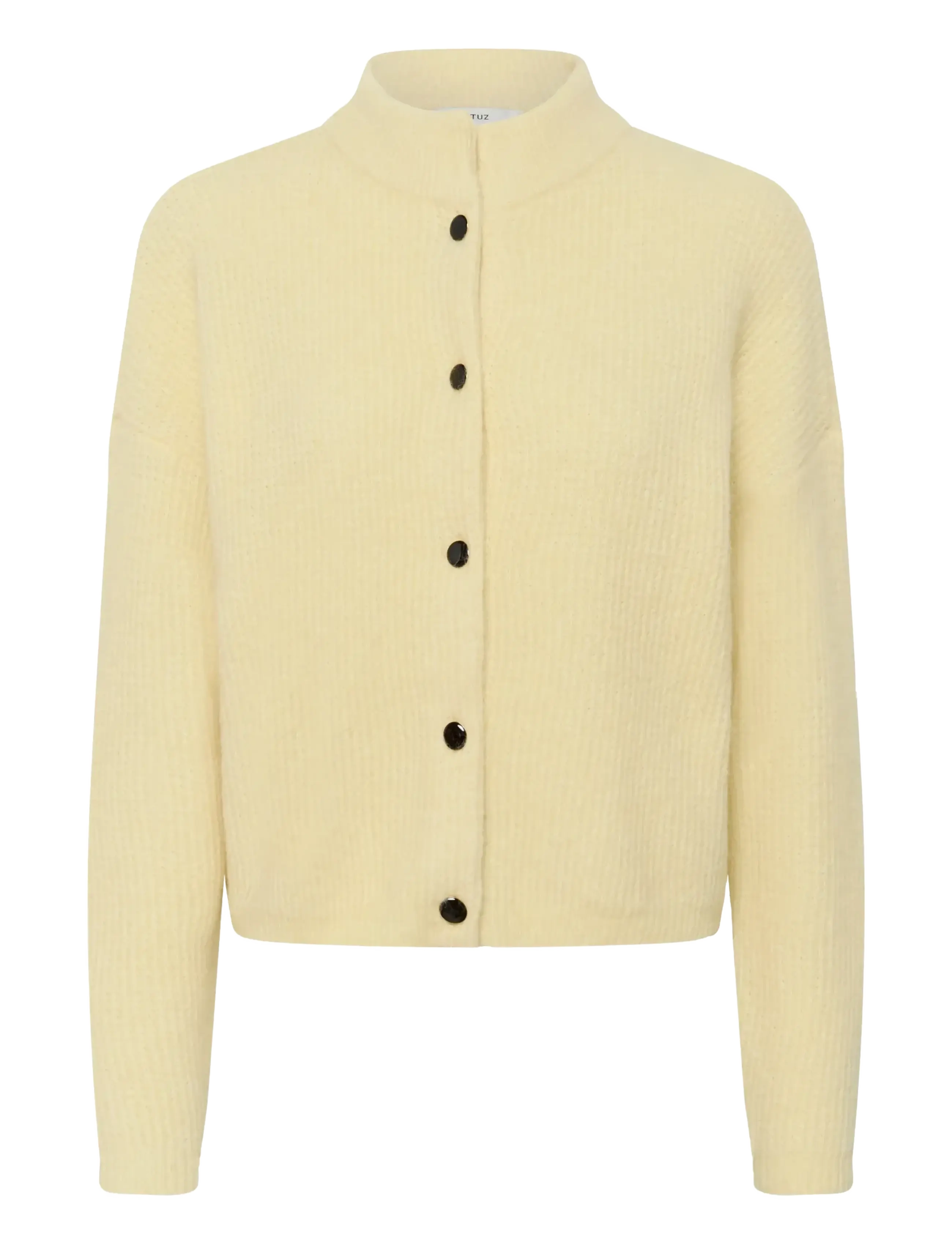 Gestuz AlphaGZ short cardigan - Cardigans - FROZEN DEW MÉLANGE / yellow