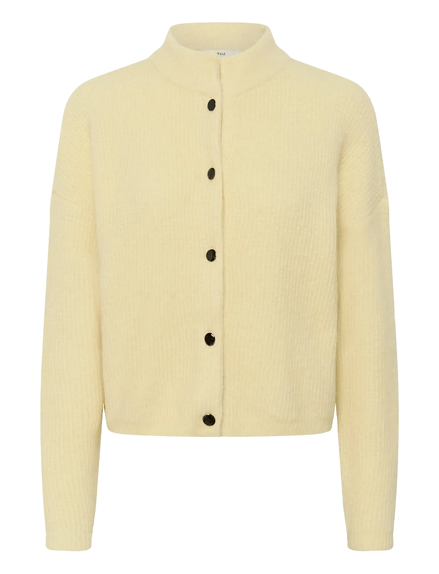 Gestuz - AlphaGZ short cardigan - cardigans - frozen dew mÉlange - 1