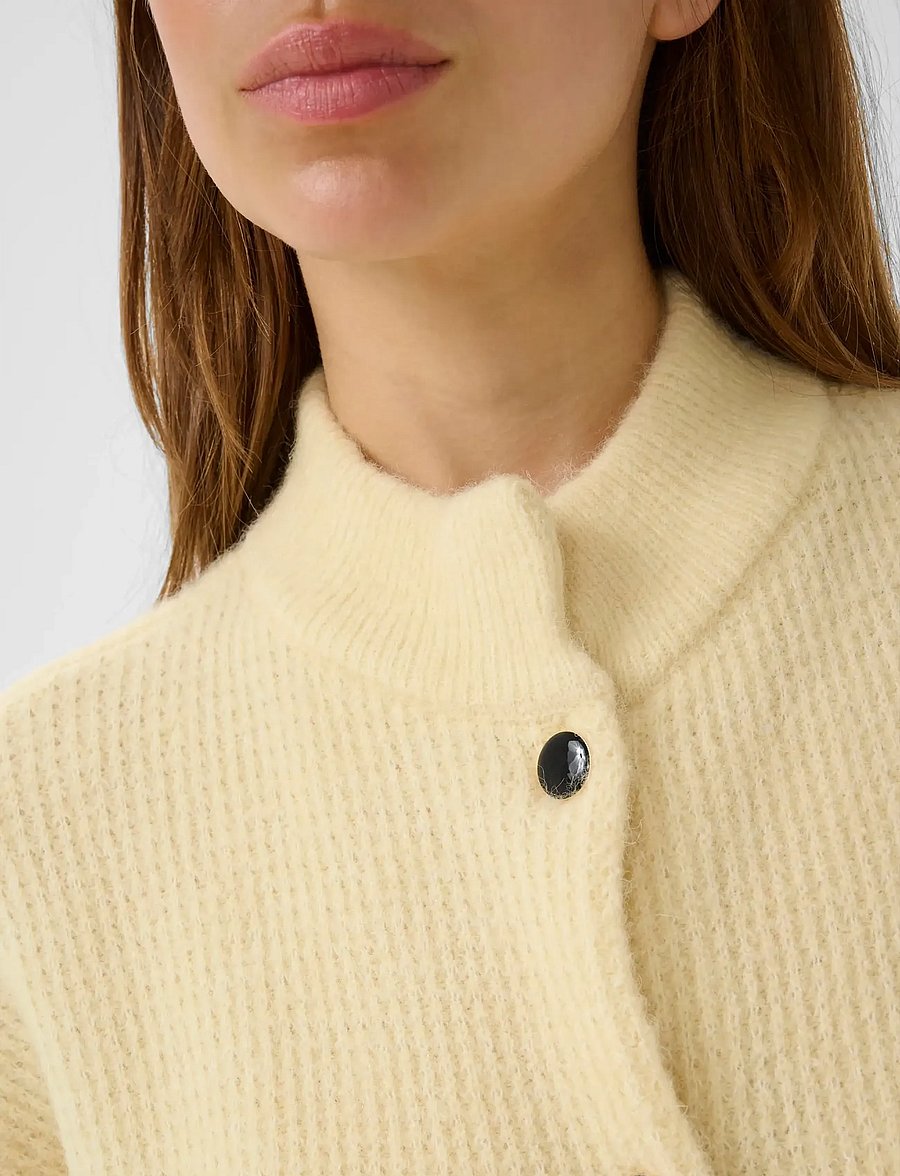 Gestuz - AlphaGZ short cardigan - cardigans - frozen dew mÉlange - 5