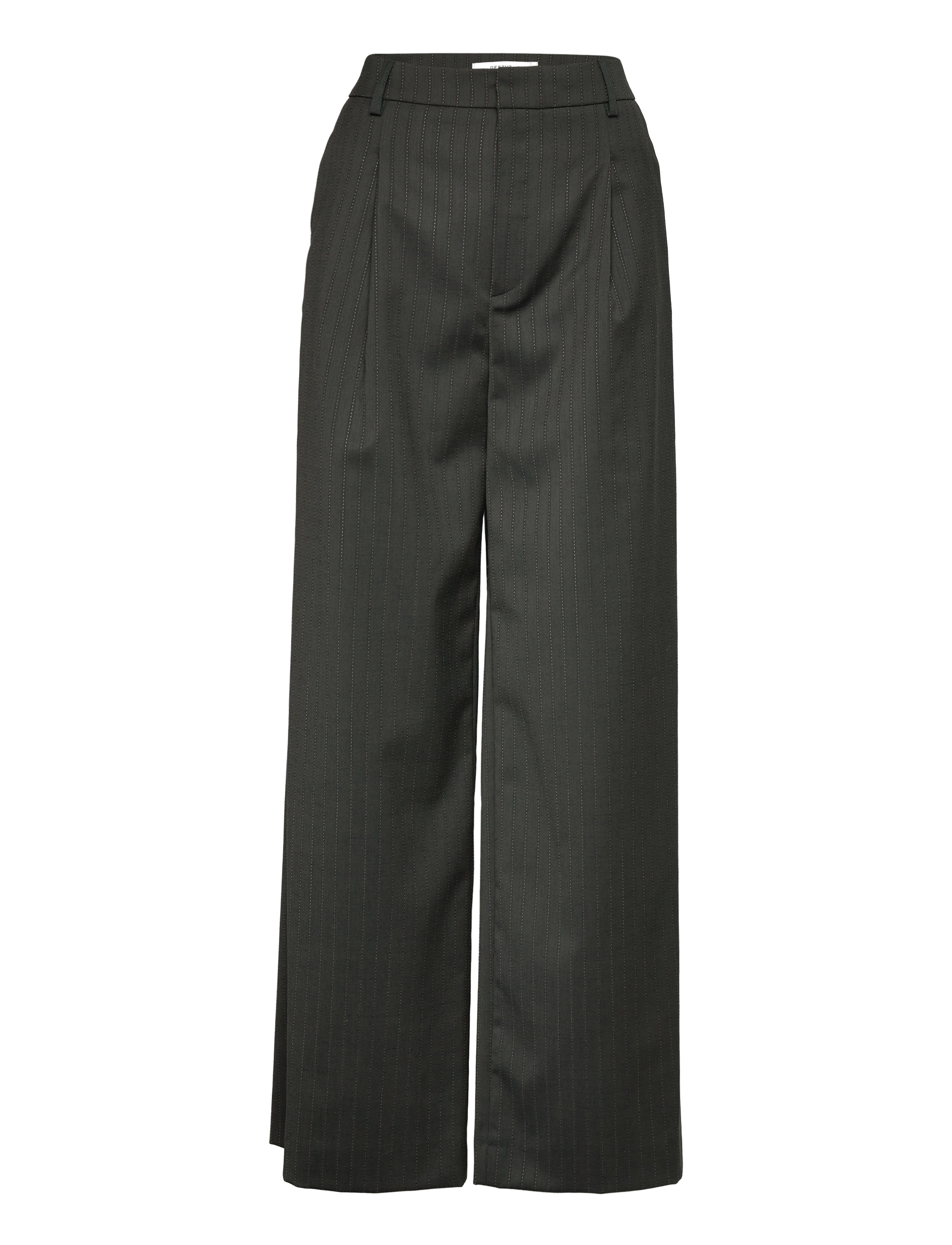 KamarieGZ MW pants - DARK GREEN PINSTRIPE