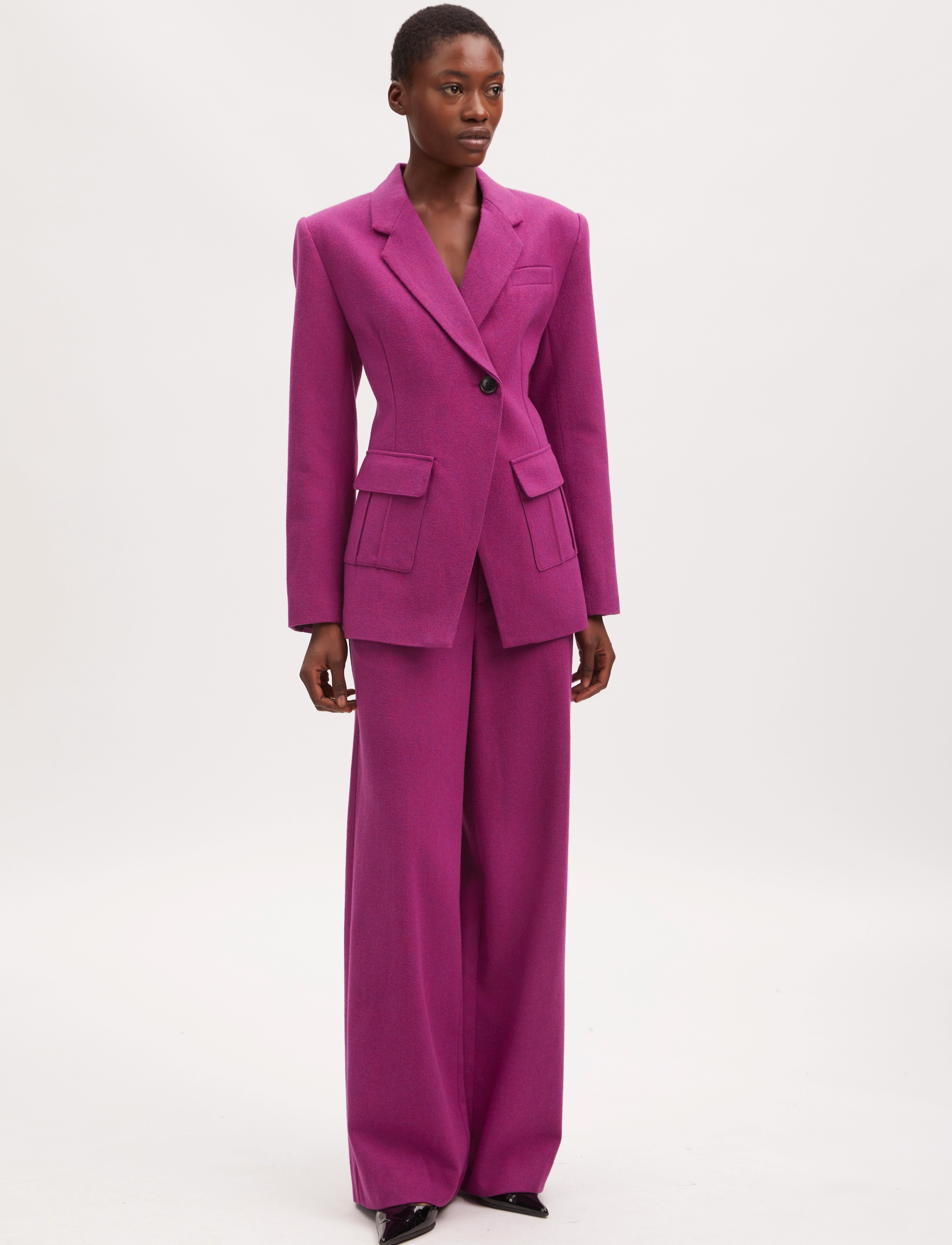 Gestuz - EnzaGZ blazer - raspberry radiance melange - 2