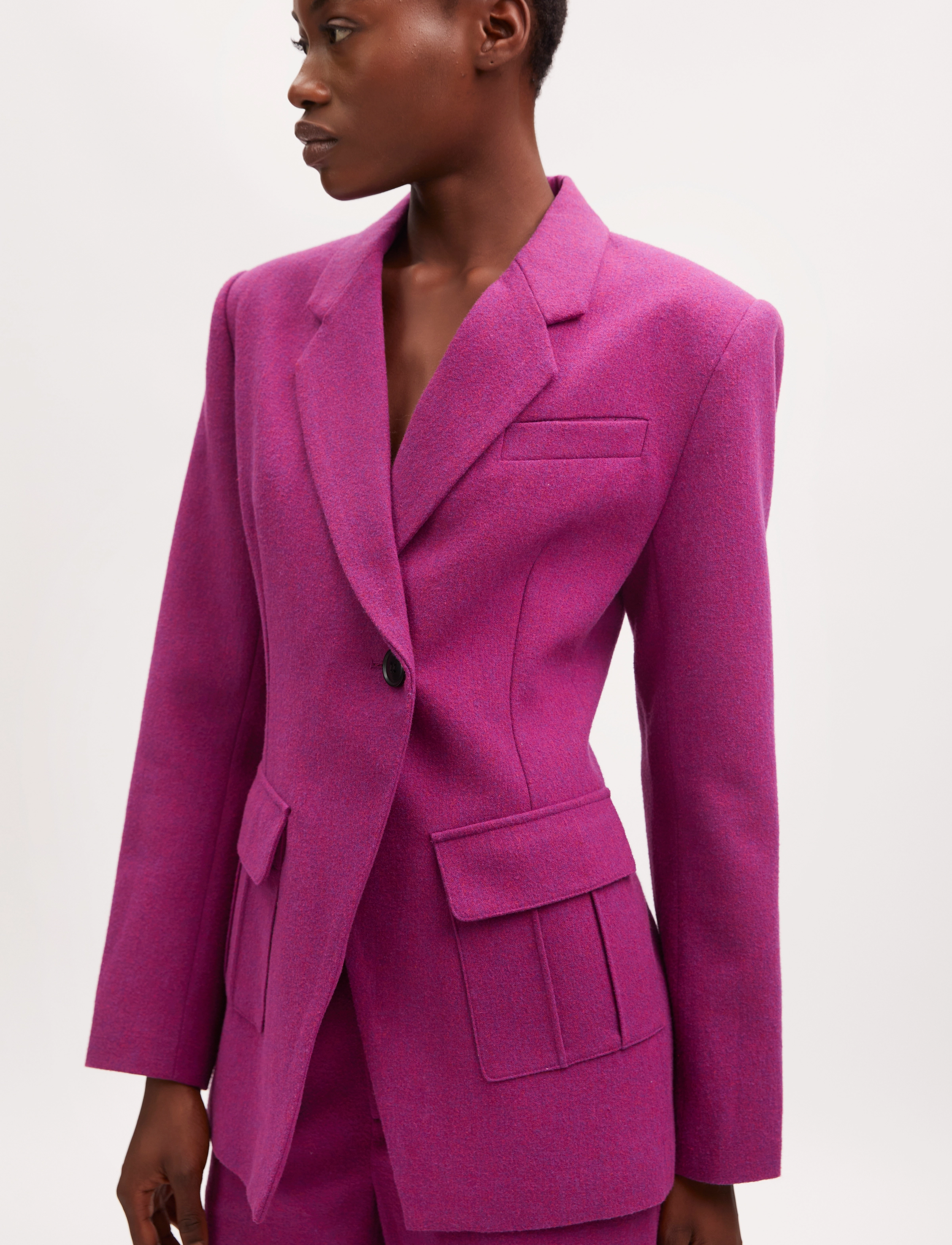 Gestuz - EnzaGZ blazer - raspberry radiance melange - 4