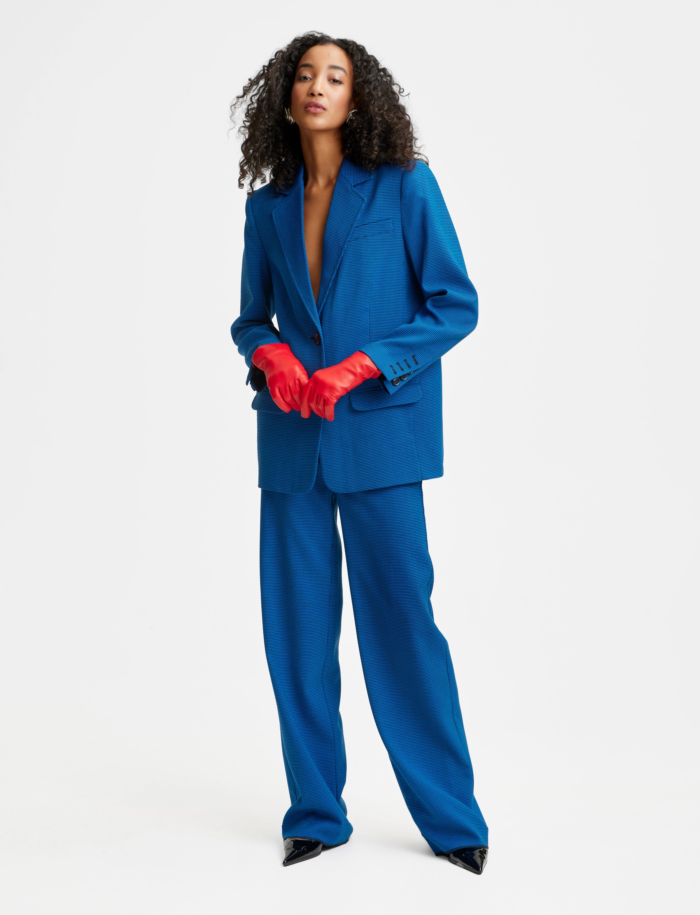 Gestuz - OttaviaGZ blazer - directoire blue houndstooth - 2