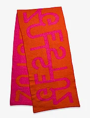 Gestuz - AlphaGZ scarf - winter scarves - pink peacock/red alert - 2