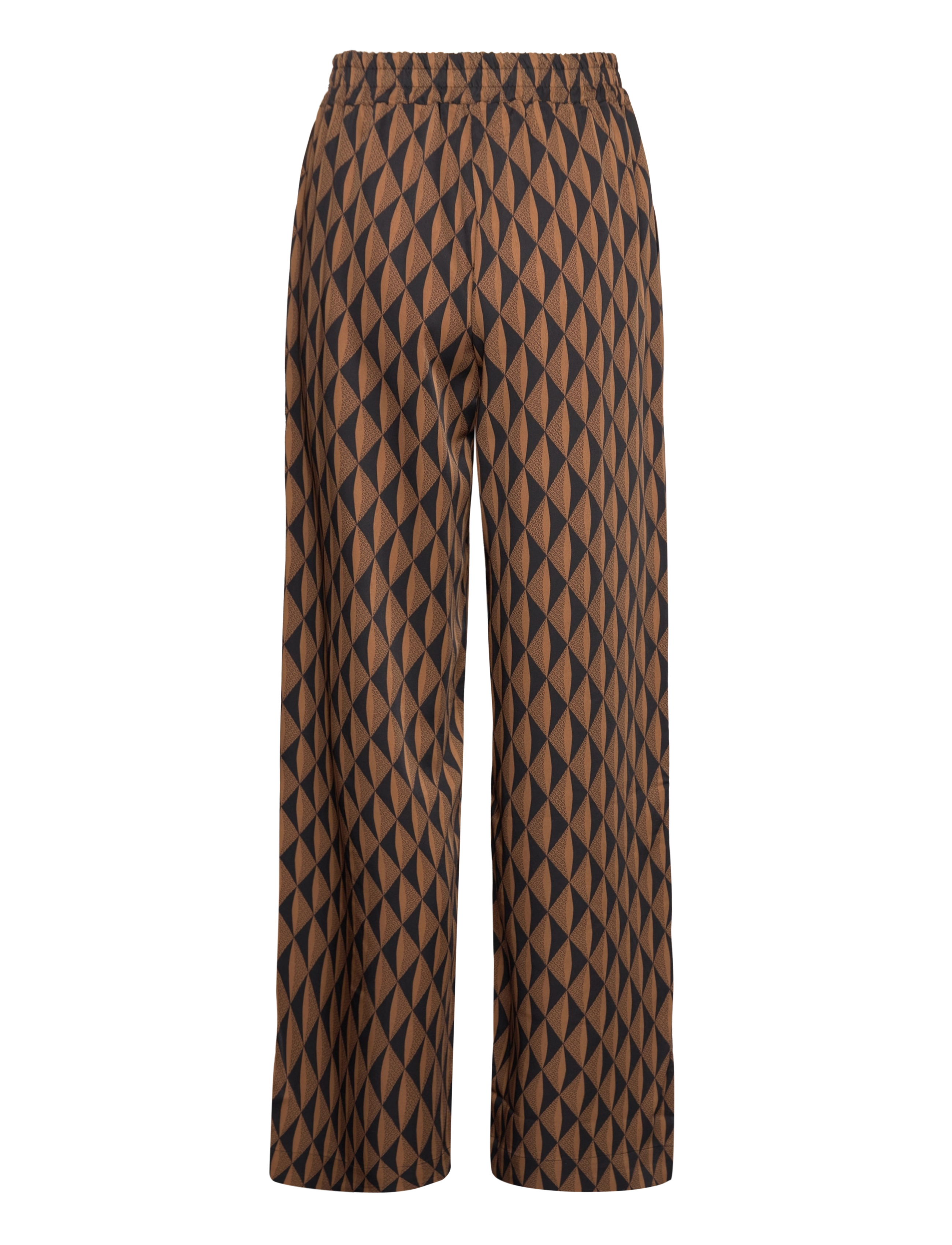 Gestuz - LithildeGZ HW pants - brown graphical logo - 1