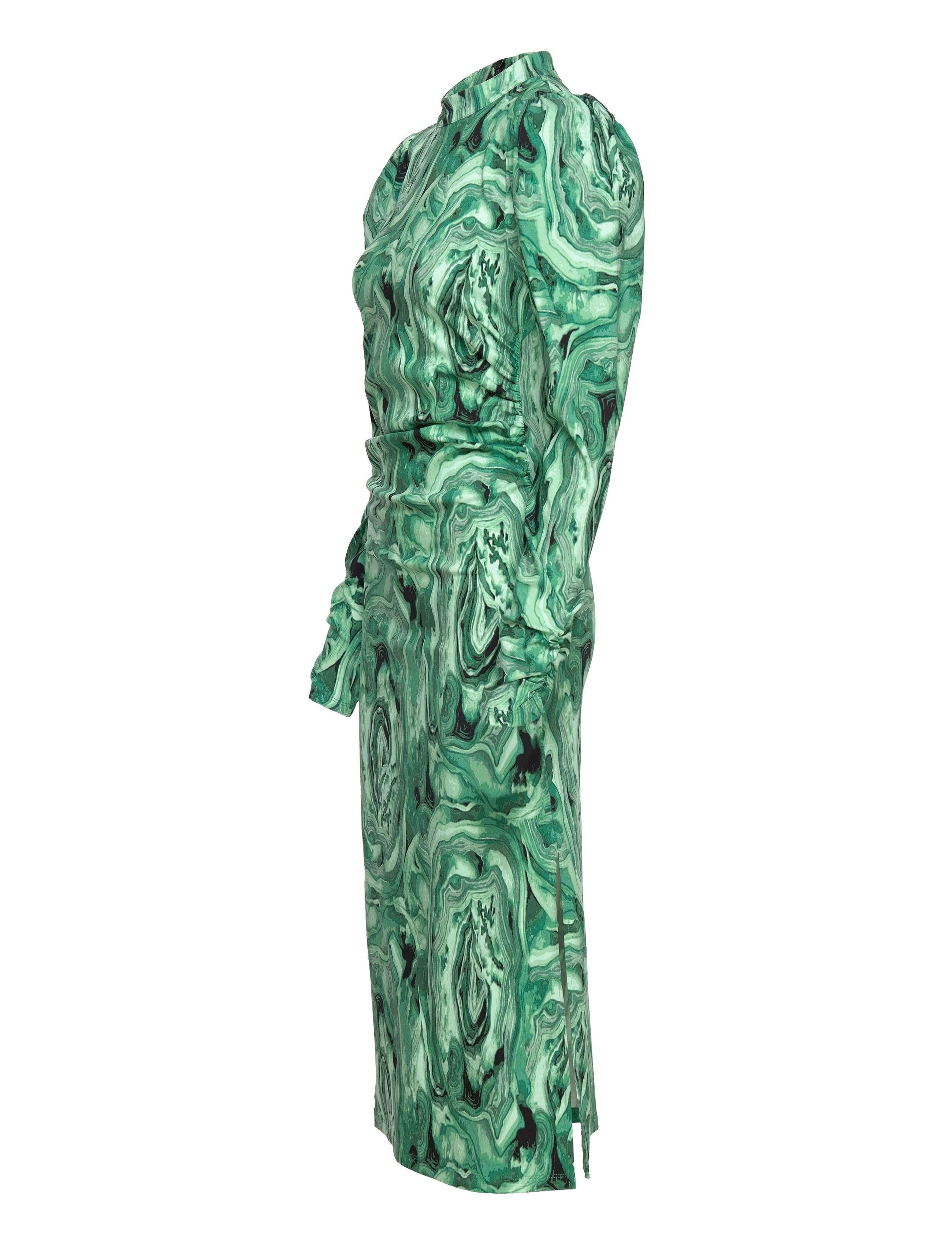 Gestuz - RavaGZ slim midi dress - green amethyst - 2