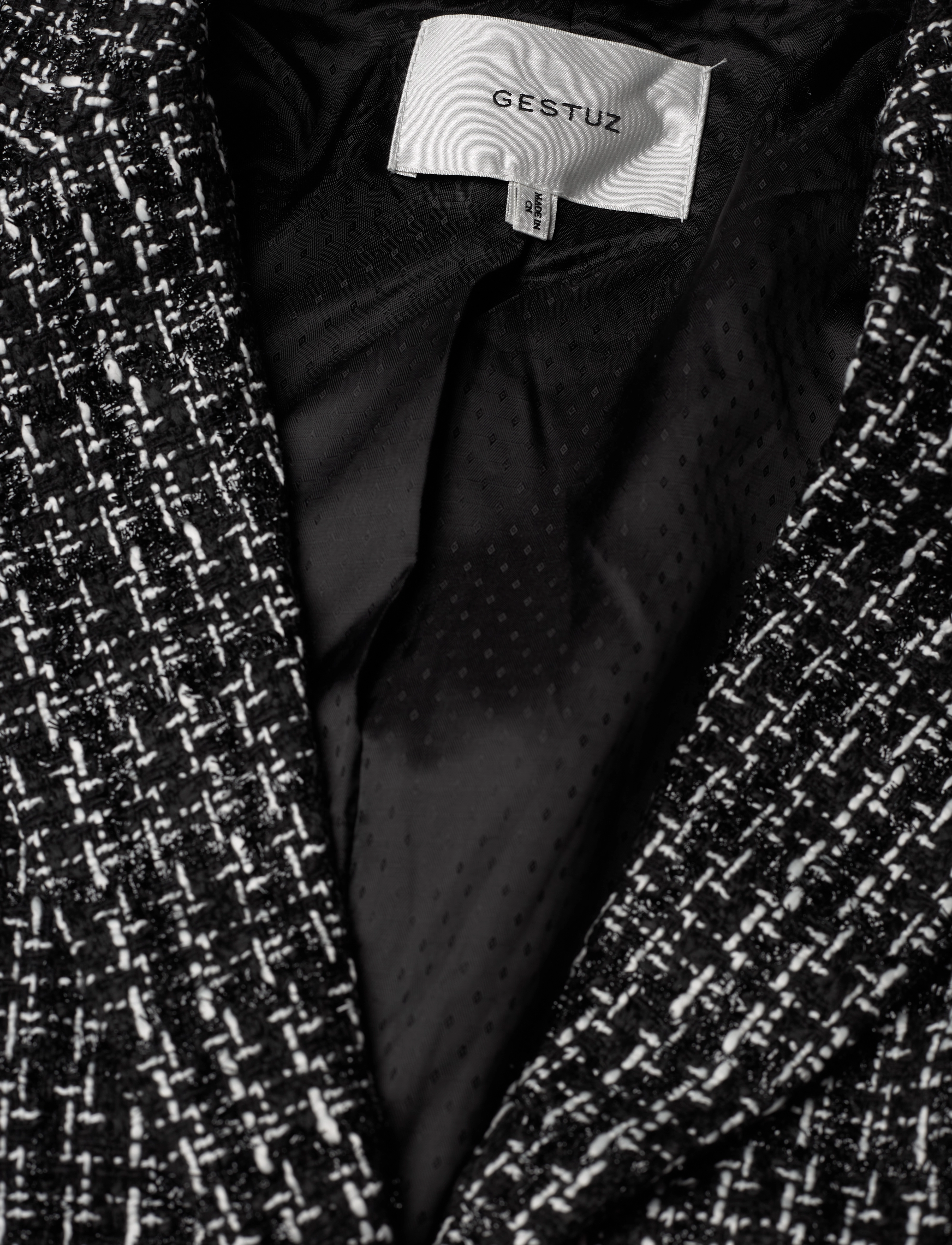 Gestuz - KantaGZ OZ blazer - black/white boucle - 5