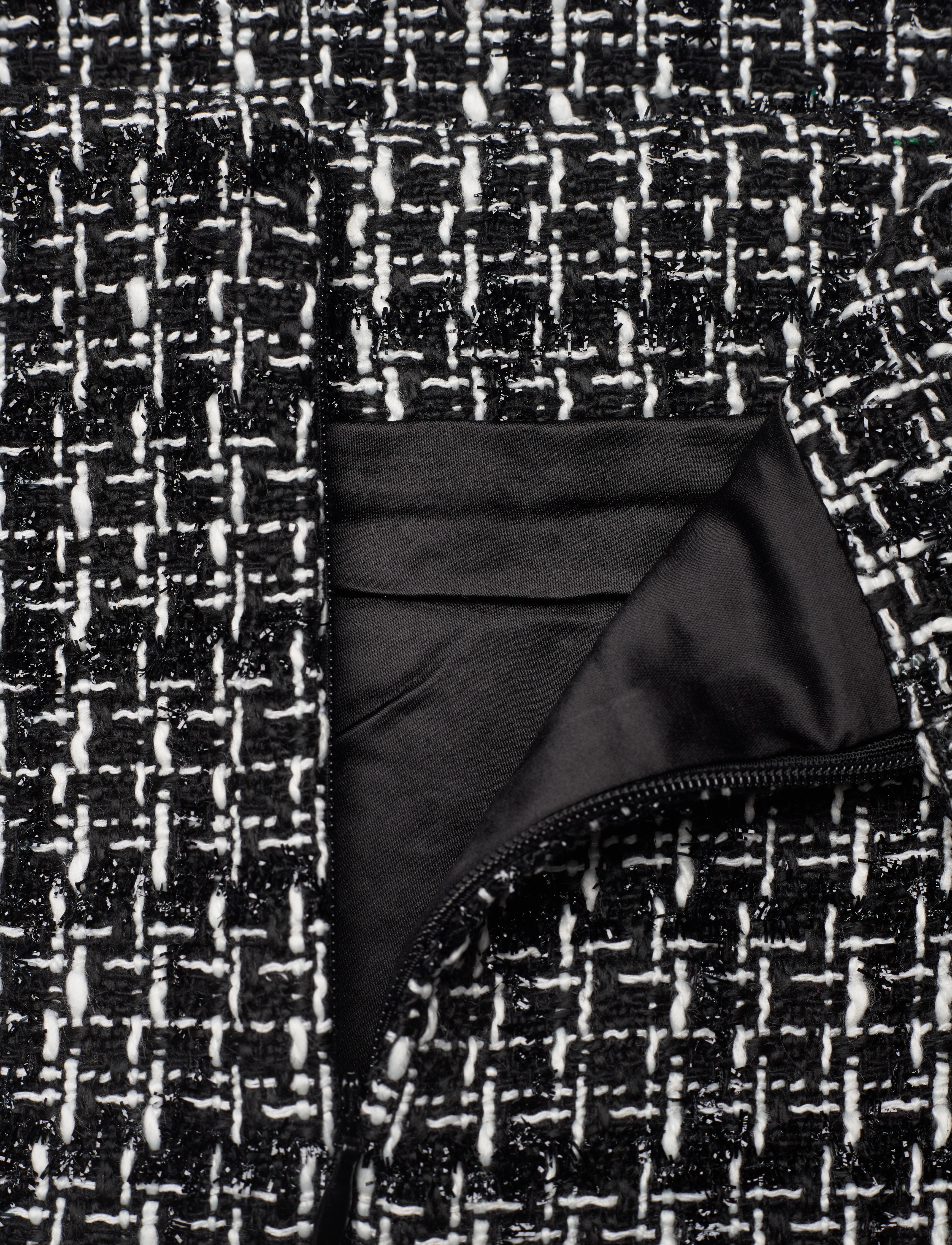 Gestuz - KantaGZ MW mini skirt - black/white boucle - 5
