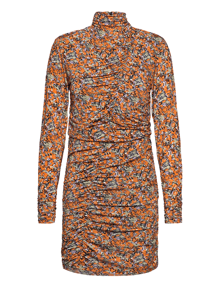 Gestuz - OdaGZ short dress - etuikleider - orange purple brush - 1