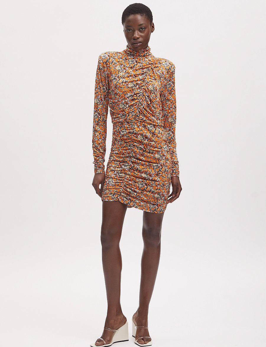 Gestuz - OdaGZ short dress - etuikleider - orange purple brush - 0