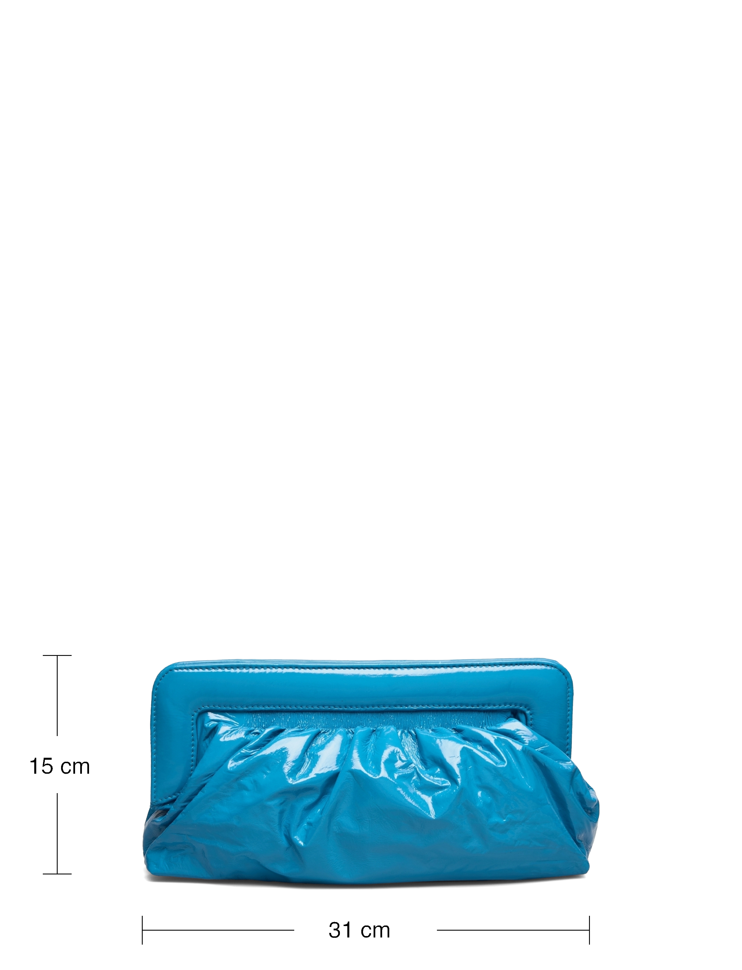 Gestuz - VeldaGZ midi patent clutch - malibu blue - 5