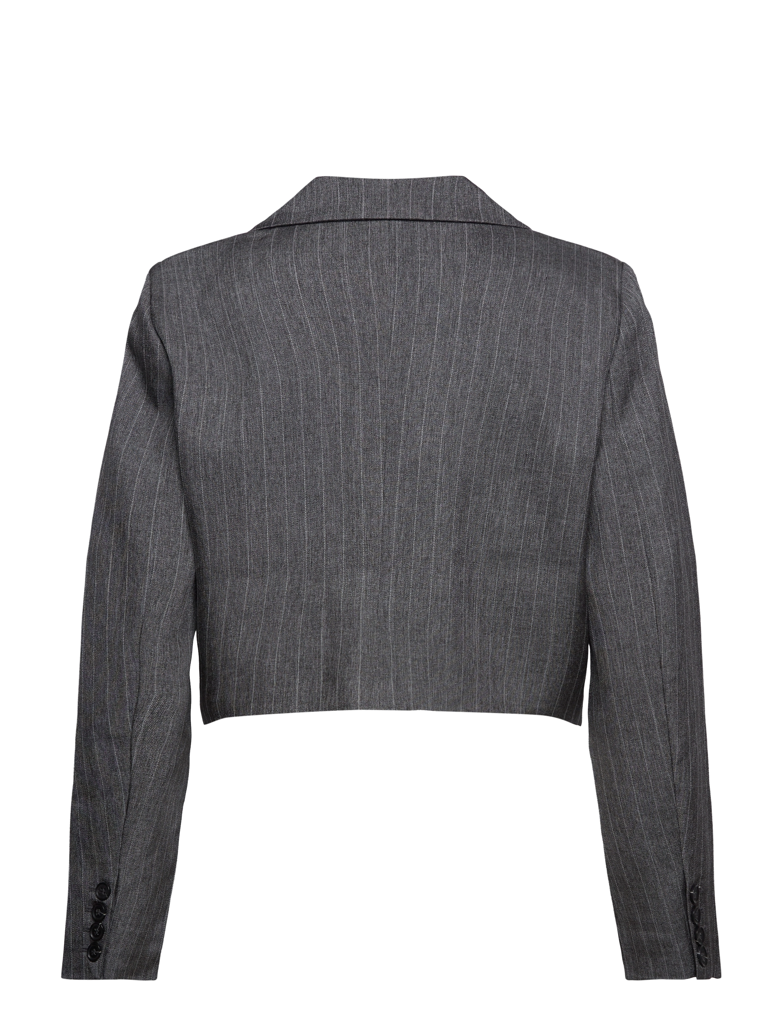 Gestuz - AlinaGZ cropped blazer - dark grey pinstripe - 1