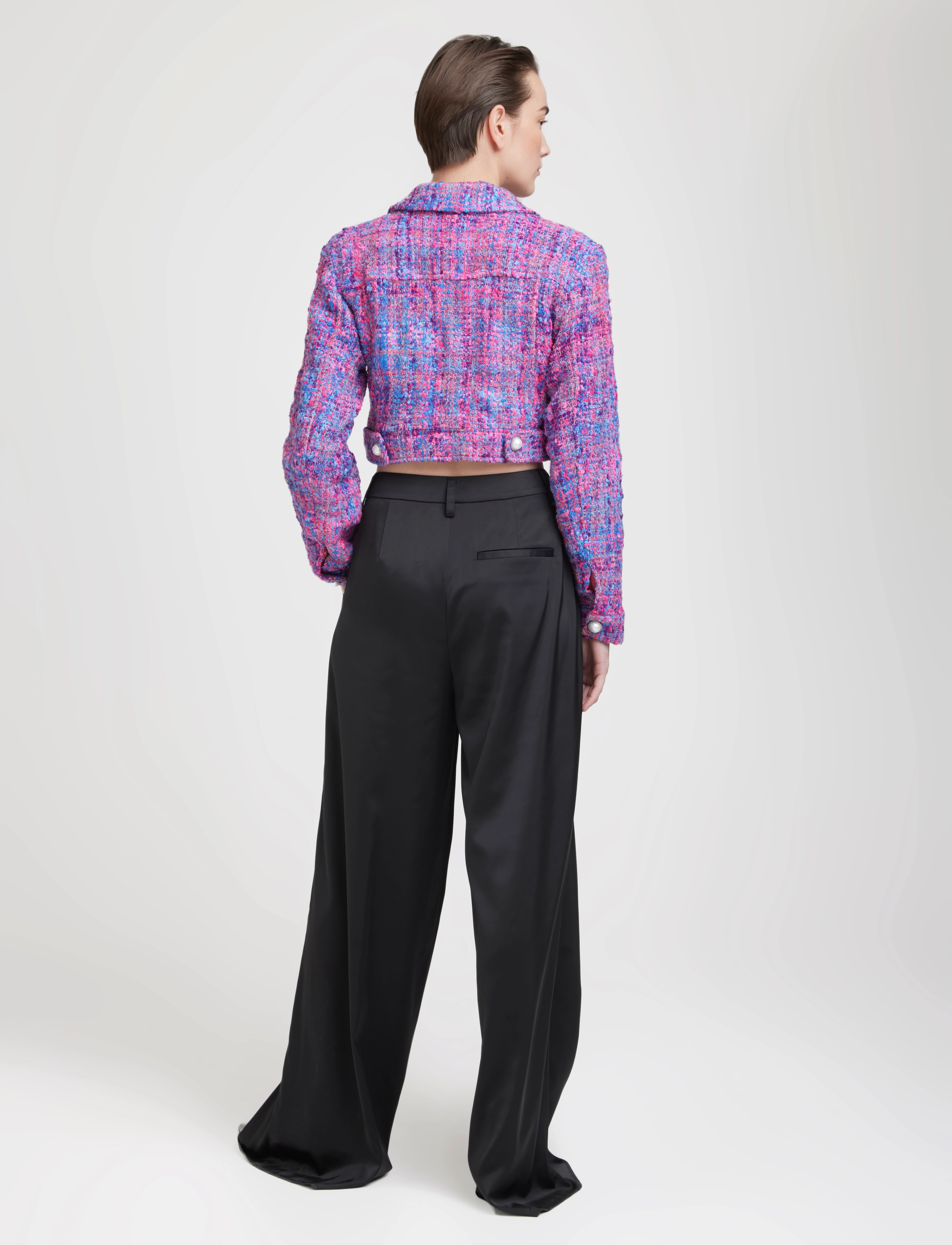 Gestuz - NyaGZ short jacket - pink multi tweed - 3