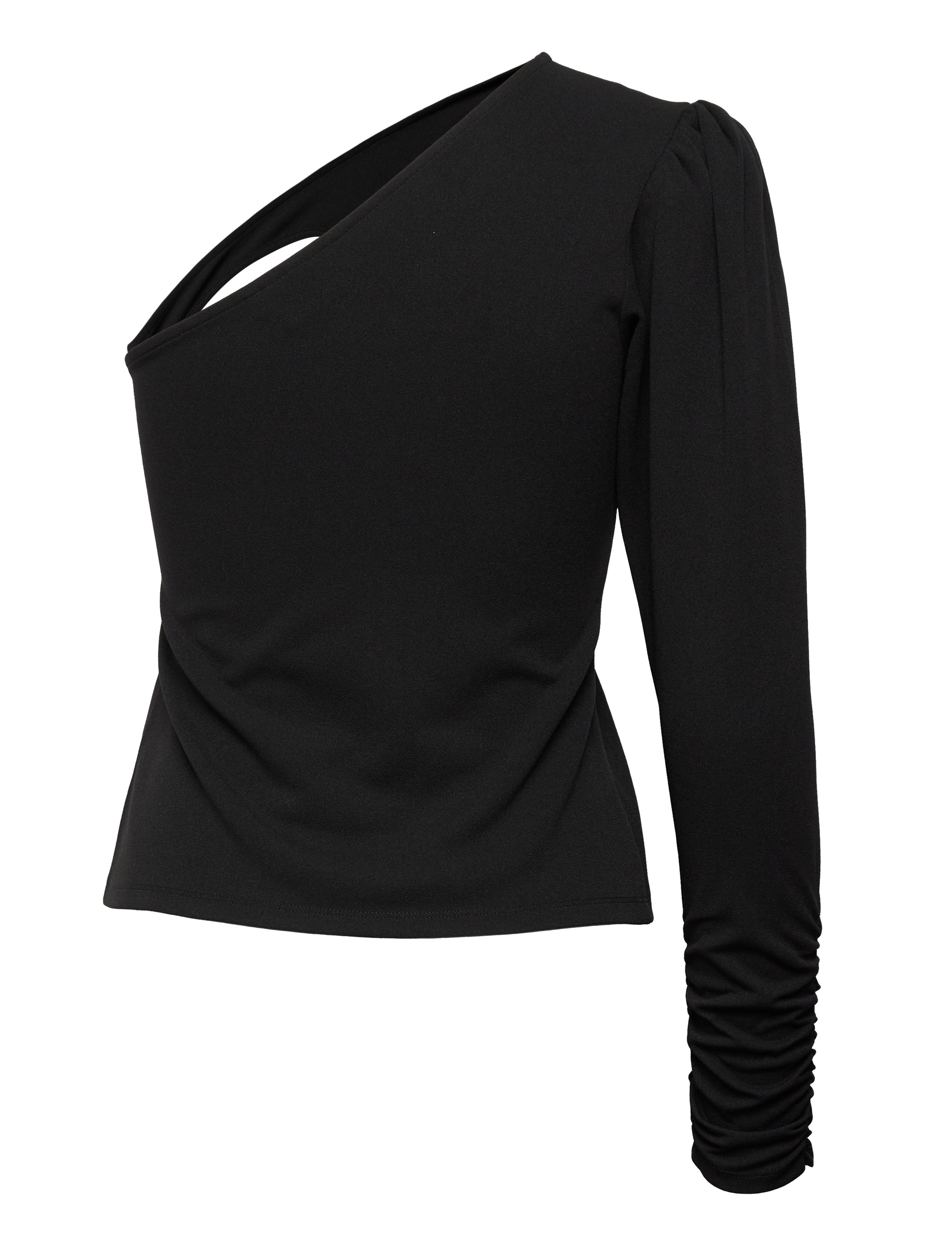 Gestuz - SelahGZ one shoulder - langärmlige tops - black - 2