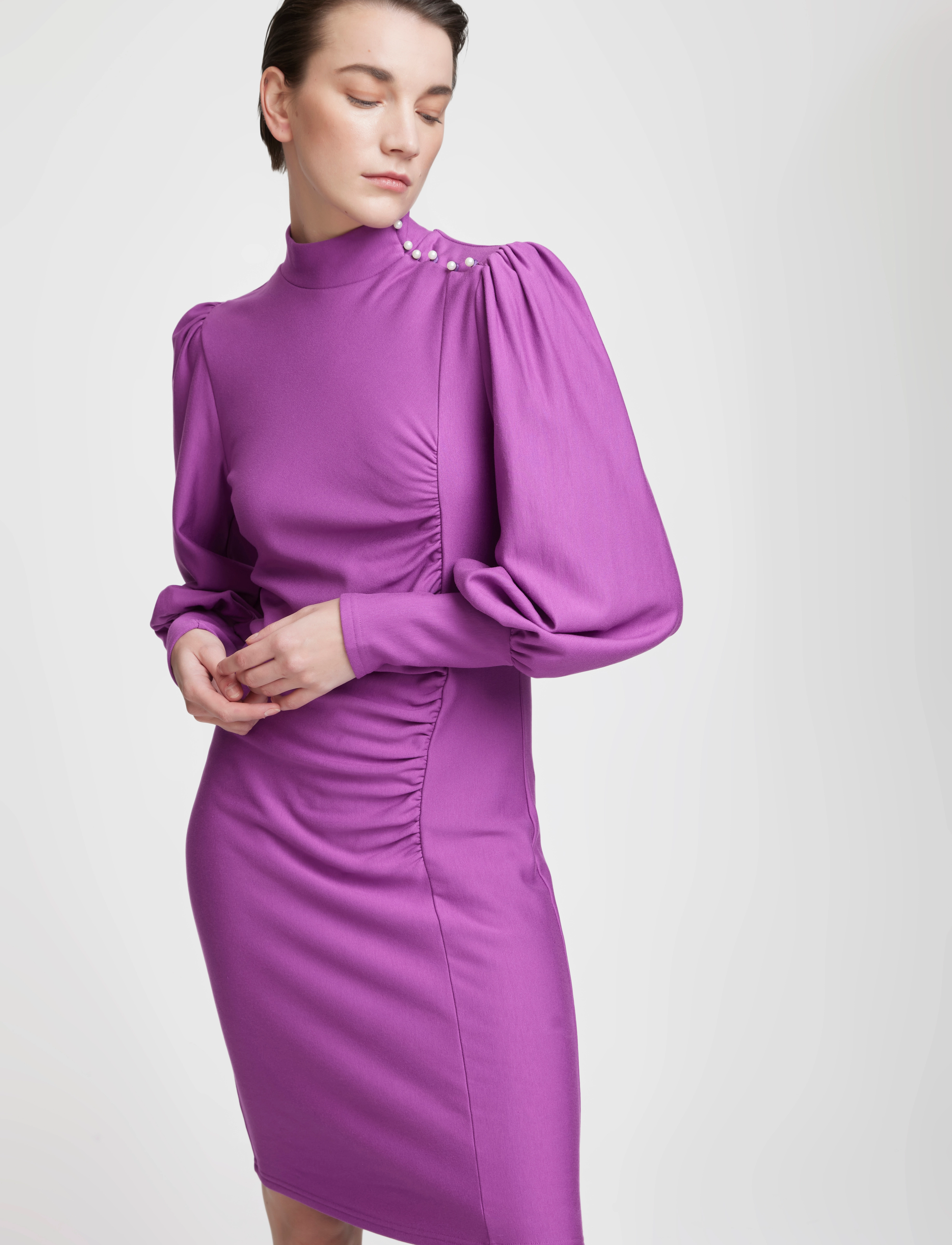 Gestuz - RifaGZ button puff dress - stramme kjoler - byzantium - 4