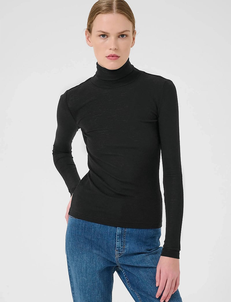 Gestuz - NiniaGZ wool rollneck NOOS - rollkragenpullover - black - 0