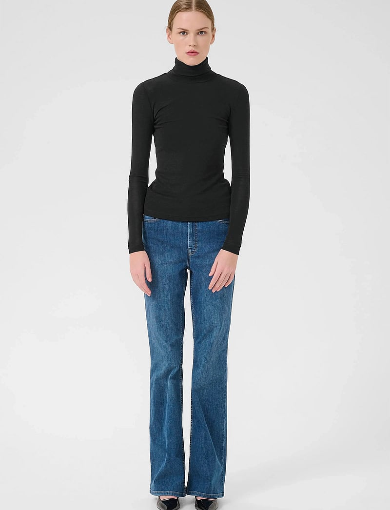 Gestuz - NiniaGZ wool rollneck NOOS - rollkragenpullover - black - 3