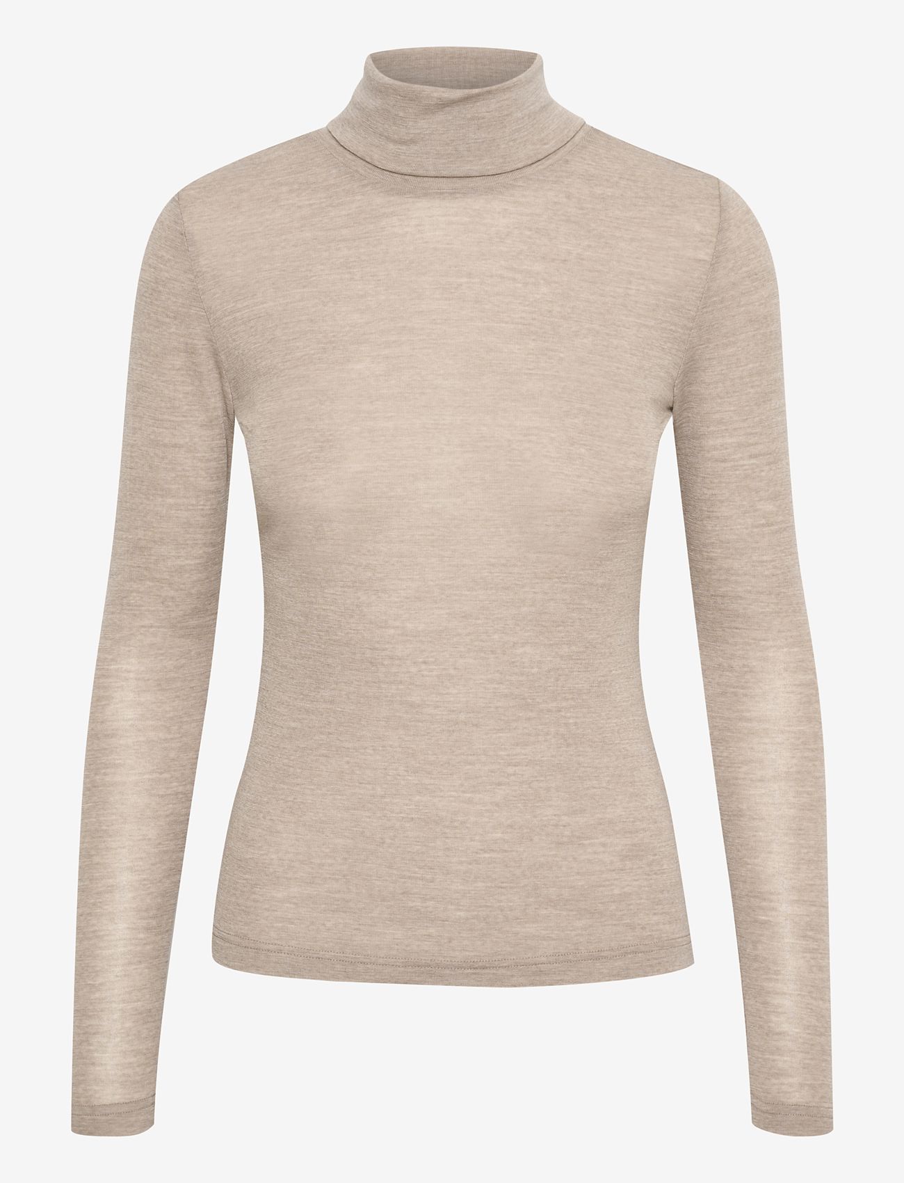 Gestuz - NiniaGZ wool rollneck NOOS - turtlenecks - sand melange - 1