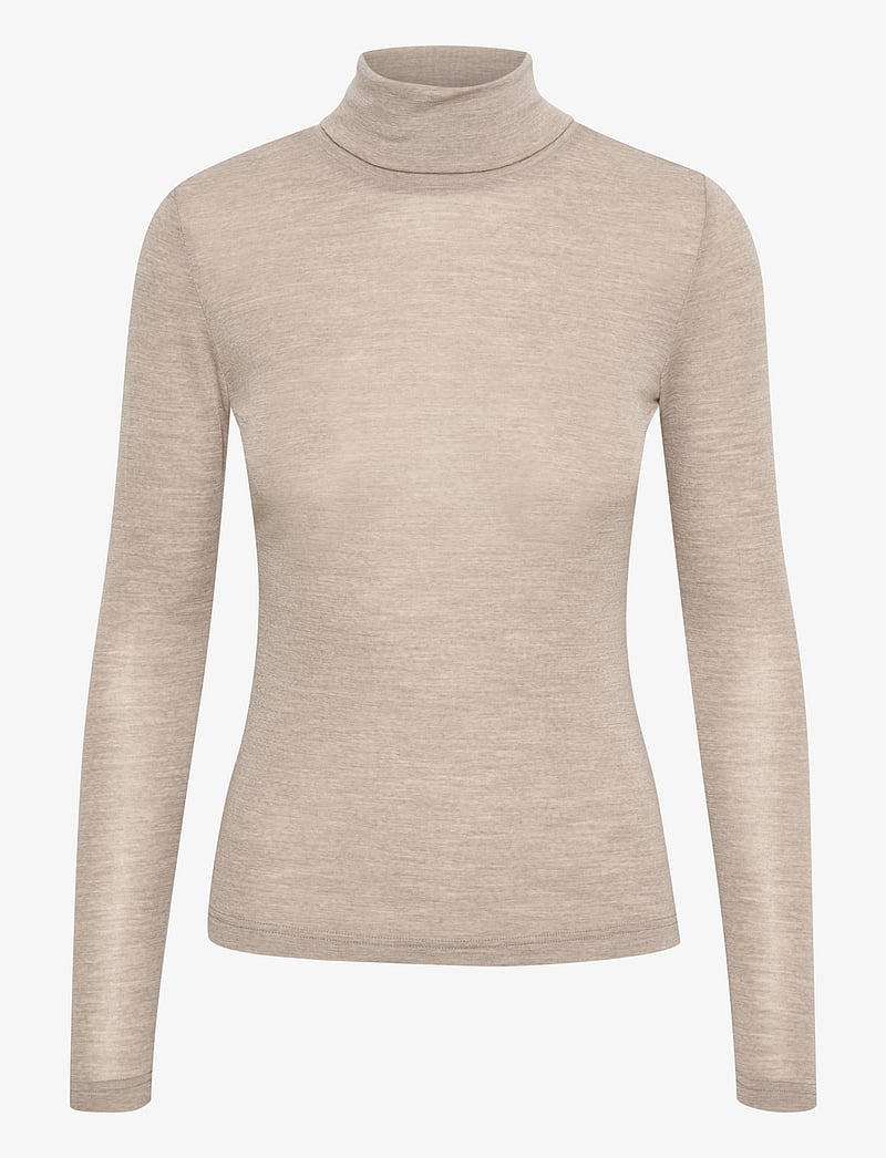 Gestuz - NiniaGZ wool rollneck NOOS - polotröjor - sand melange - 1