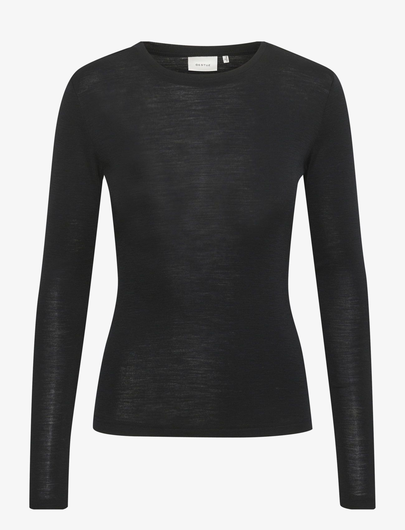 Gestuz NiniaGZ ls wool roundneck NOOS - Transitional Layering - BLACK / black