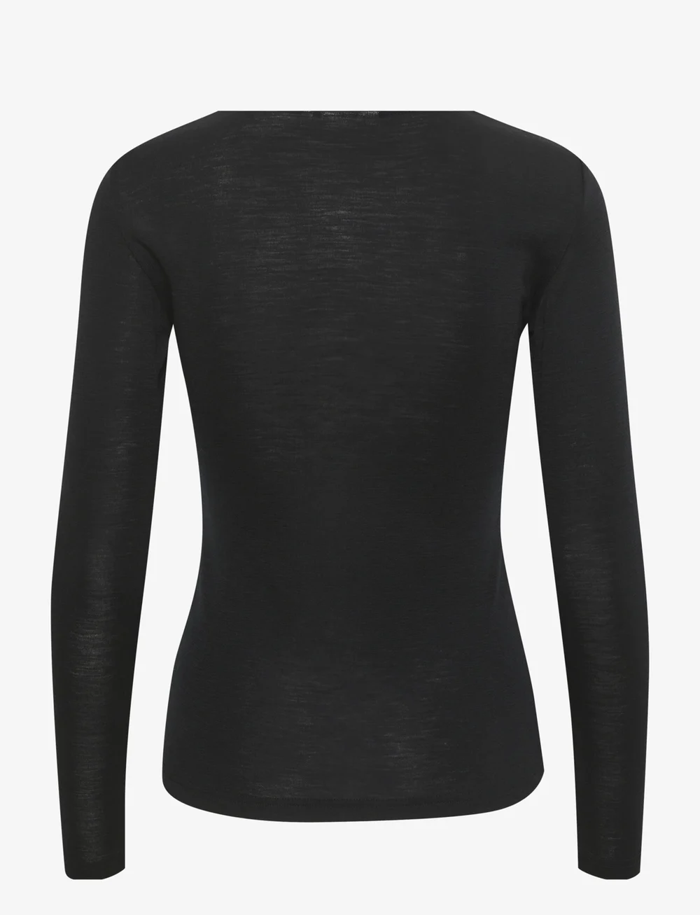 Gestuz - NiniaGZ ls wool roundneck NOOS - langærmede toppe - black - 2