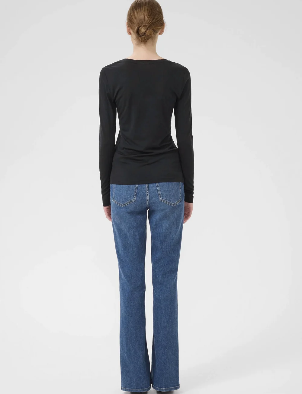 Gestuz - NiniaGZ ls wool roundneck NOOS - langærmede toppe - black - 4