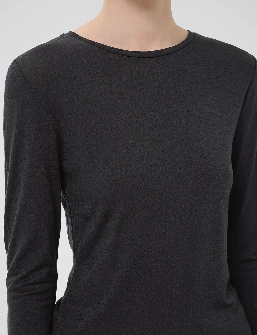 Gestuz - NiniaGZ ls wool roundneck NOOS - langærmede toppe - black - 5