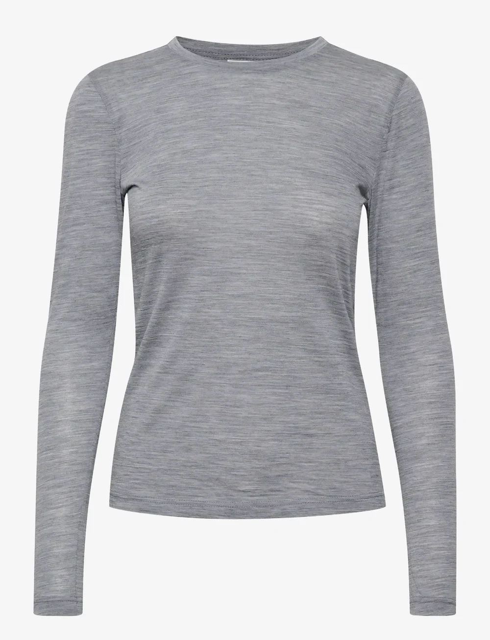 Gestuz - NiniaGZ ls wool roundneck NOOS - langærmede toppe - grey mÉlange - 1