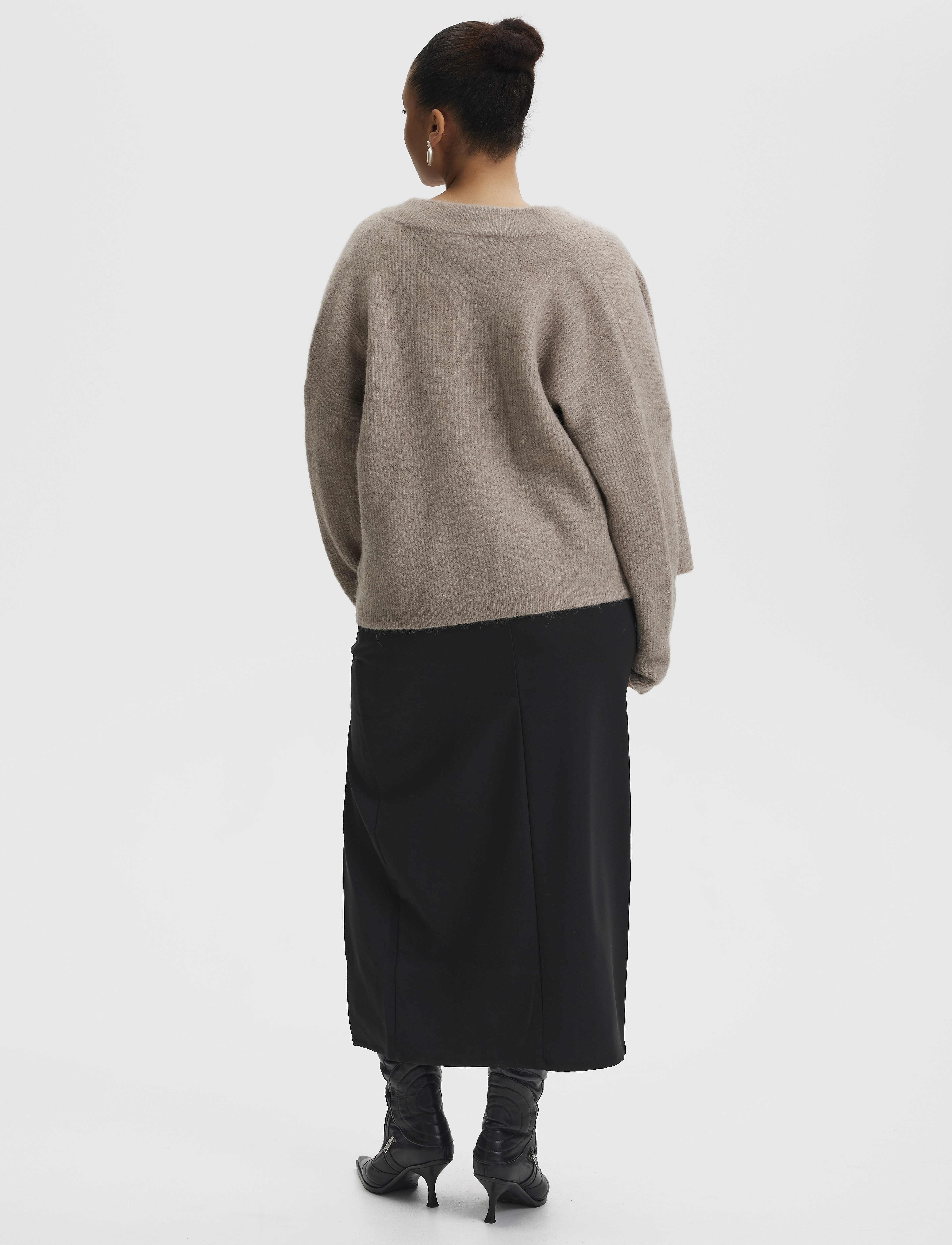 Gestuz - JoelleGZ HW long skirt NOOS - lange rokken - black - 4