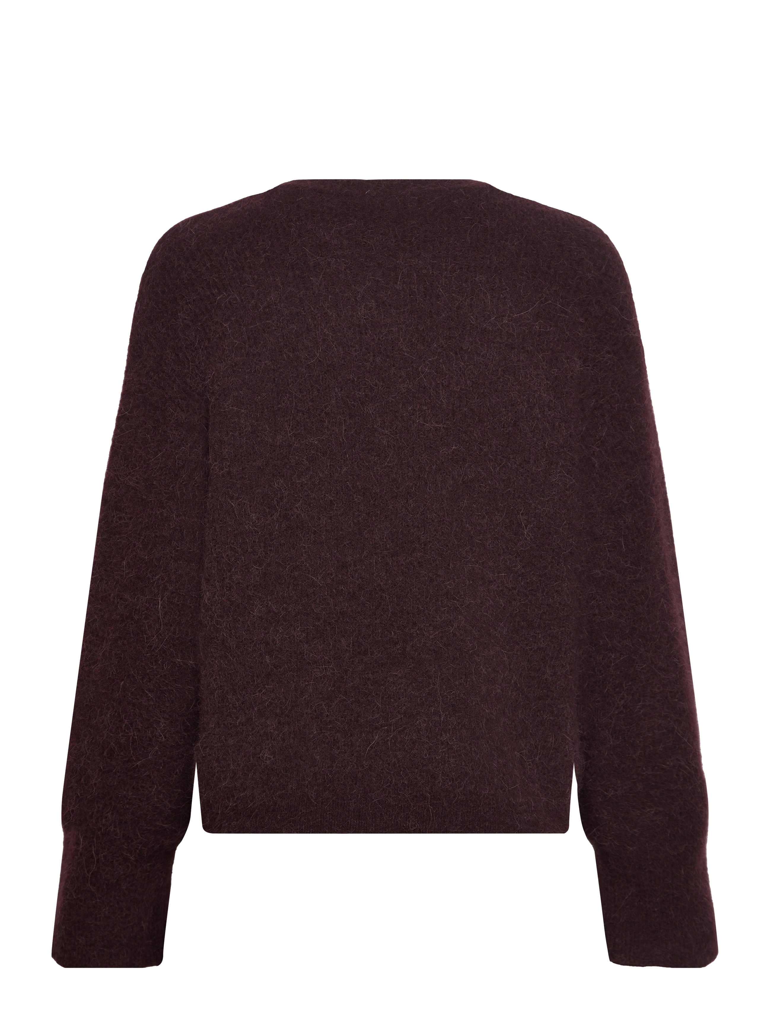 Gestuz - AlphaGZ button cardigan - plum melange - 2