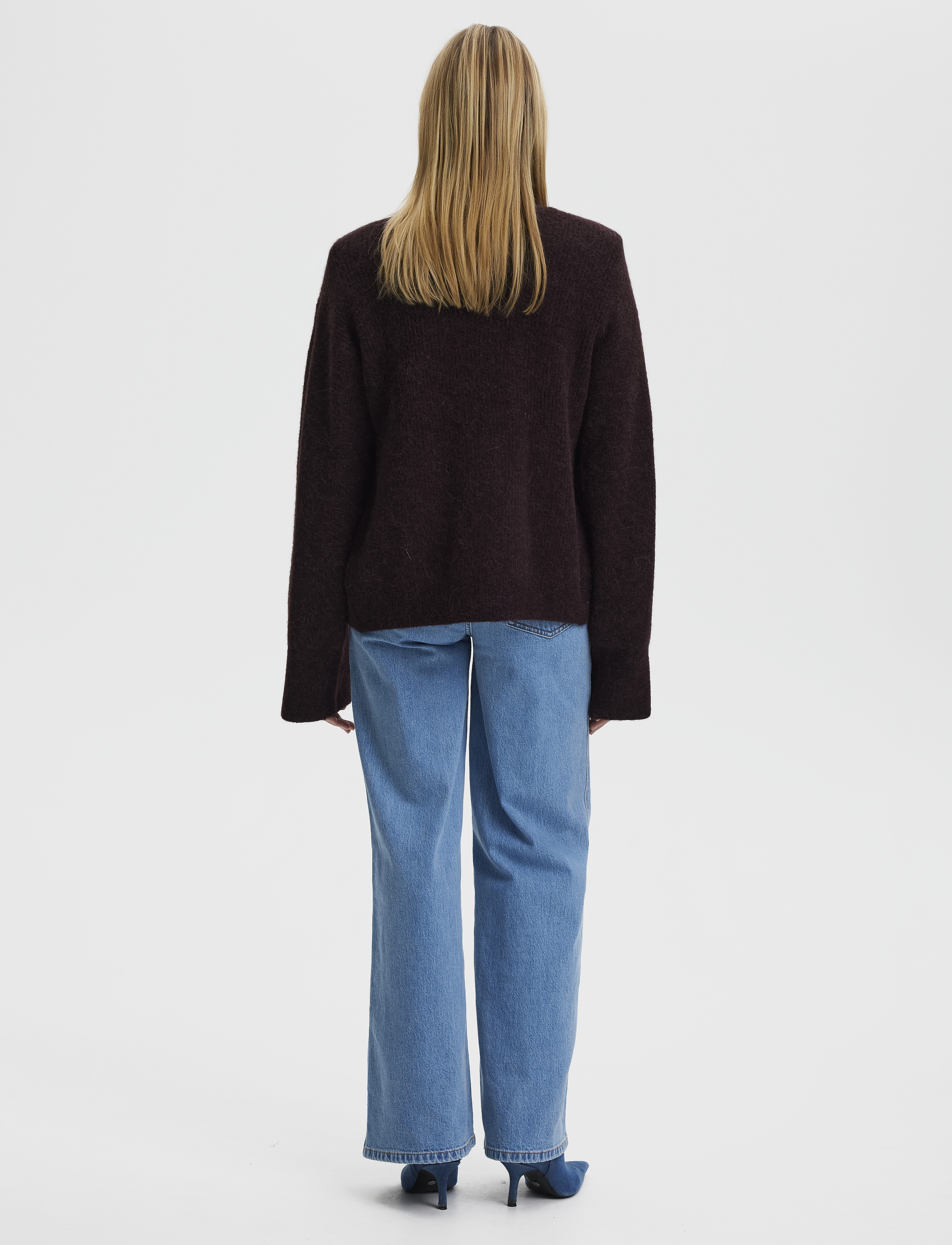 Gestuz - AlphaGZ button cardigan - plum melange - 3