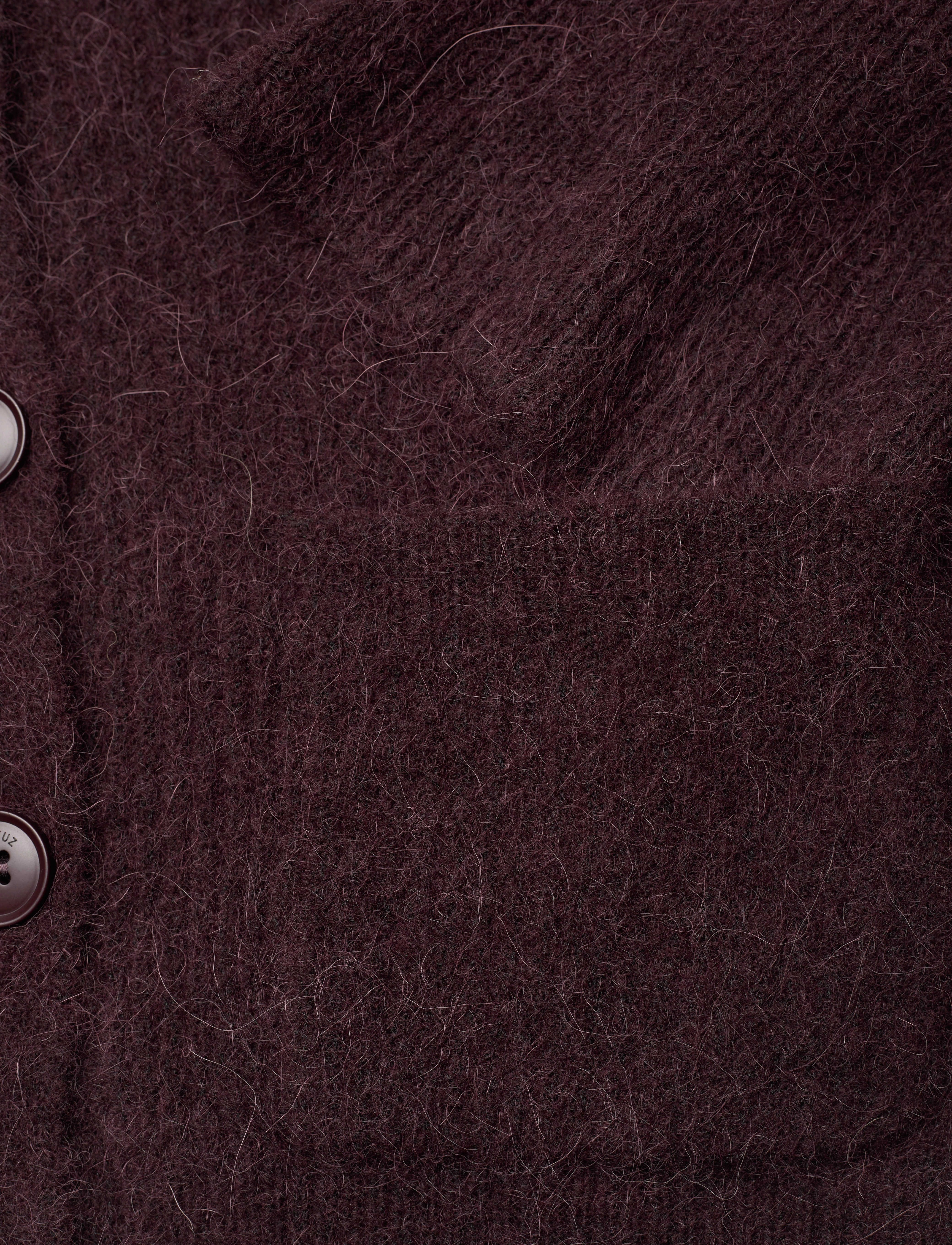 Gestuz - AlphaGZ button cardigan - plum melange - 5