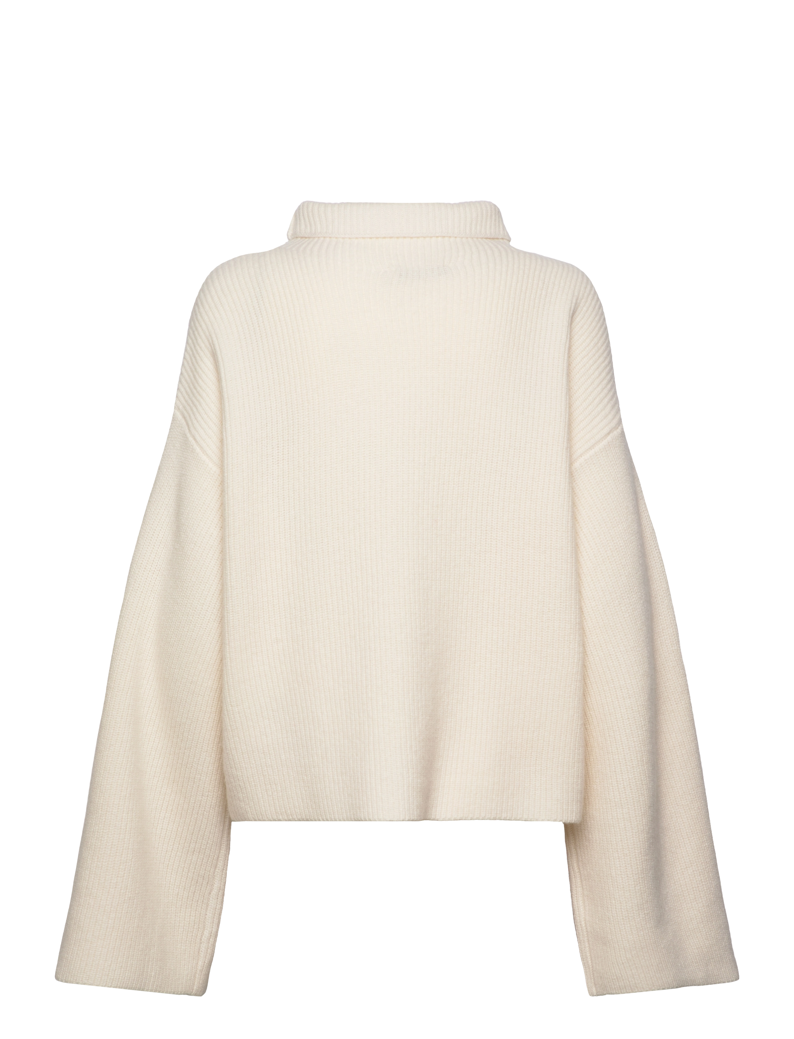 Gestuz - RisaneGZ high neck wool pullover NO - egret - 2