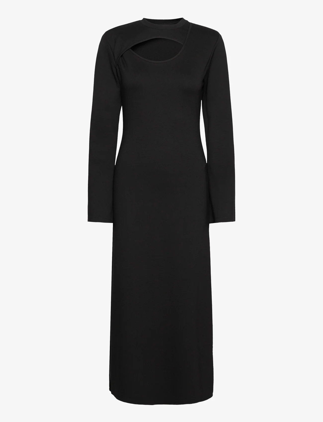 Gestuz - AnkaGZ long dress - sukienki koszulowe - black - 0